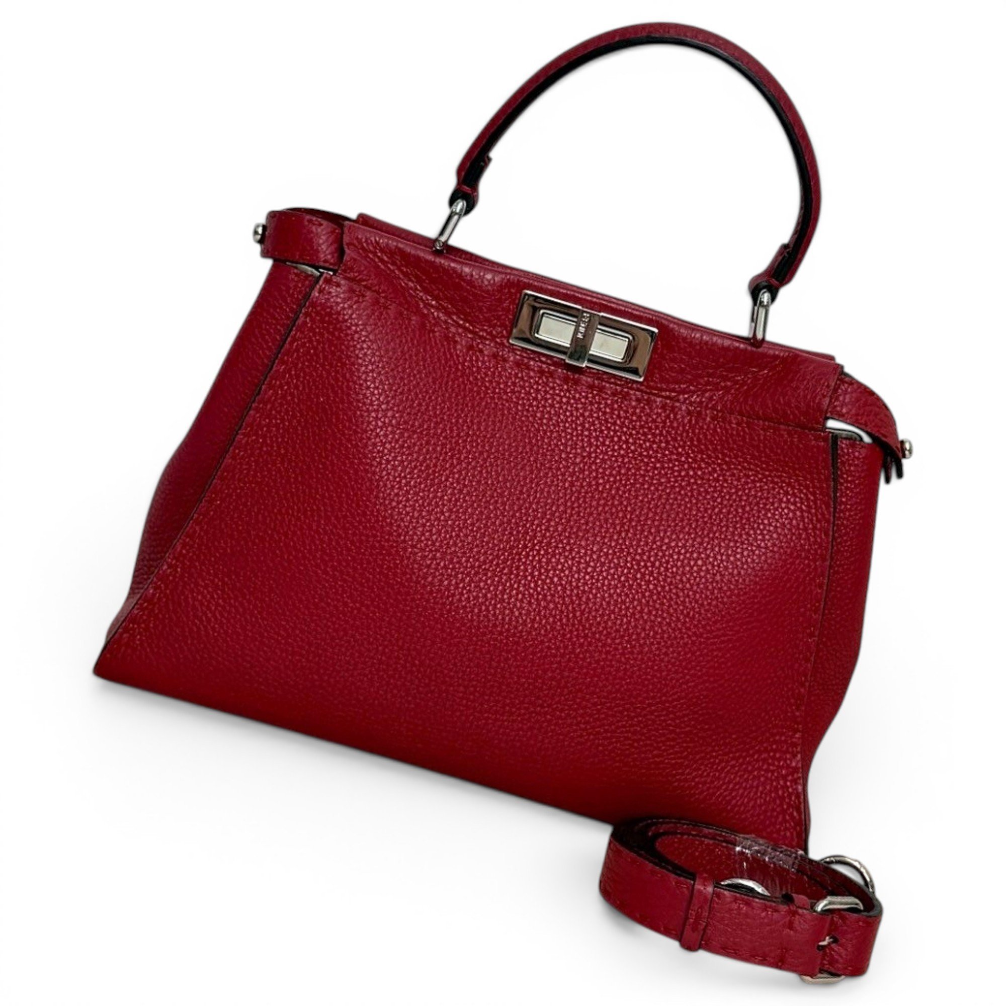 Peekaboo leather handbag