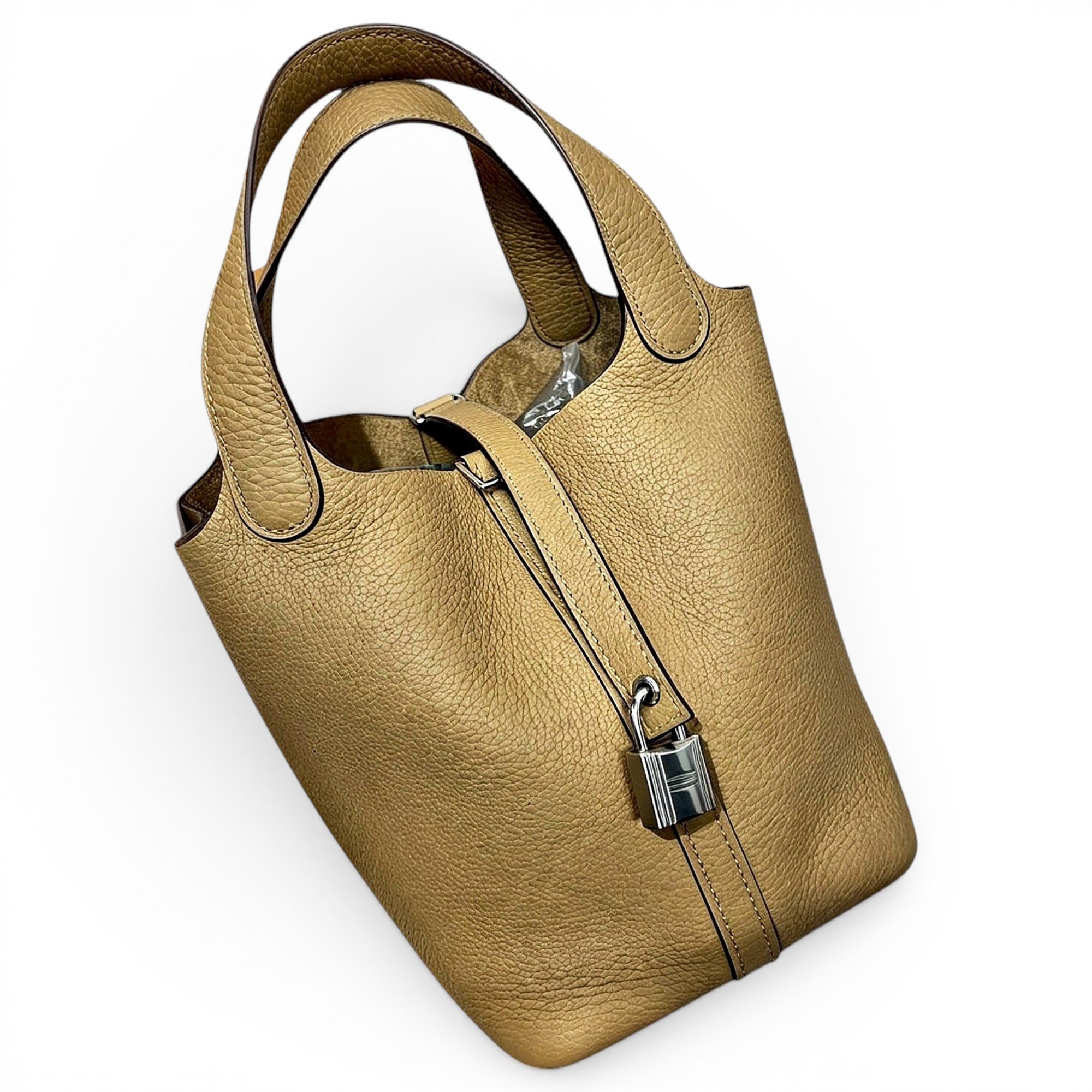 Picotin leather handbag