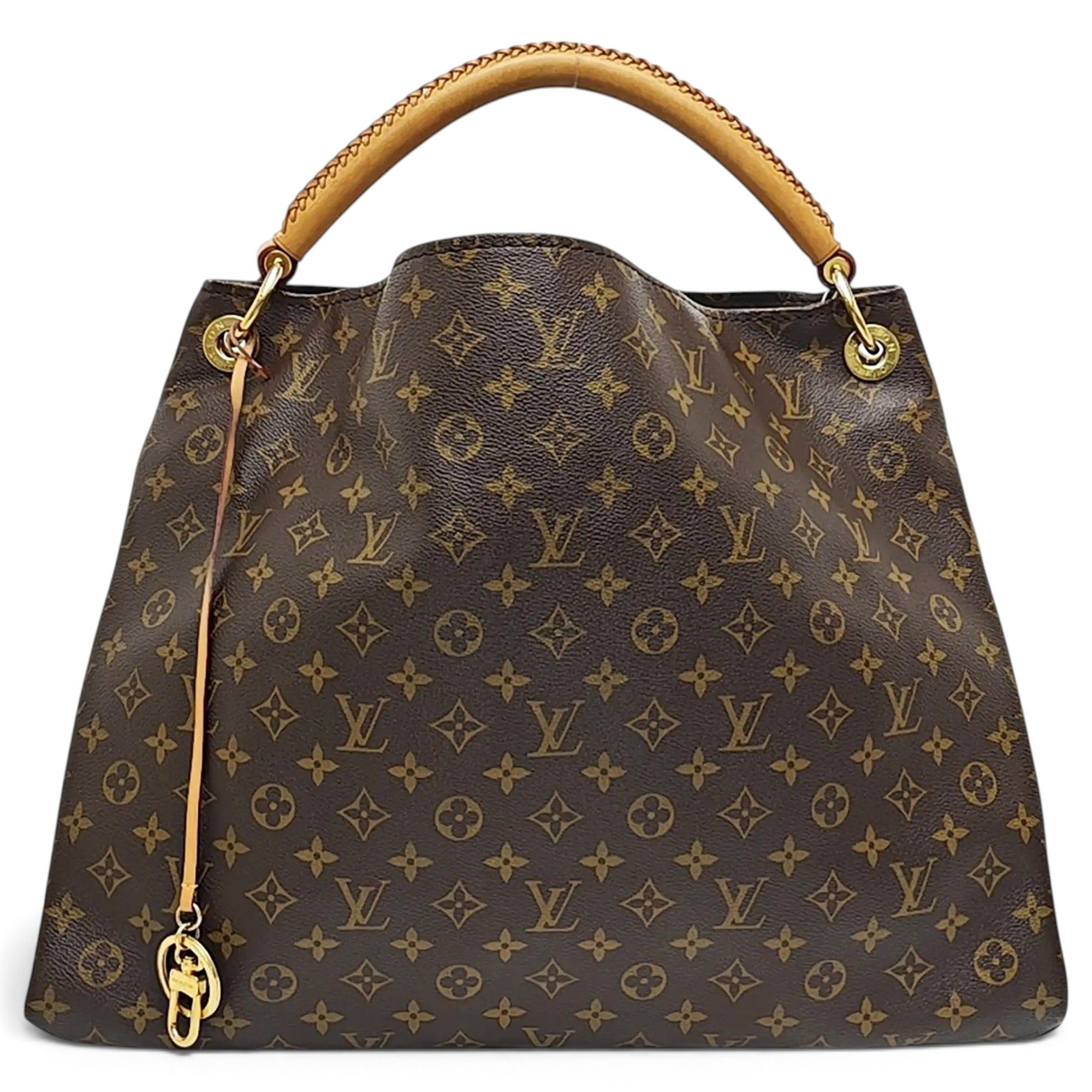 Artsy leather handbag