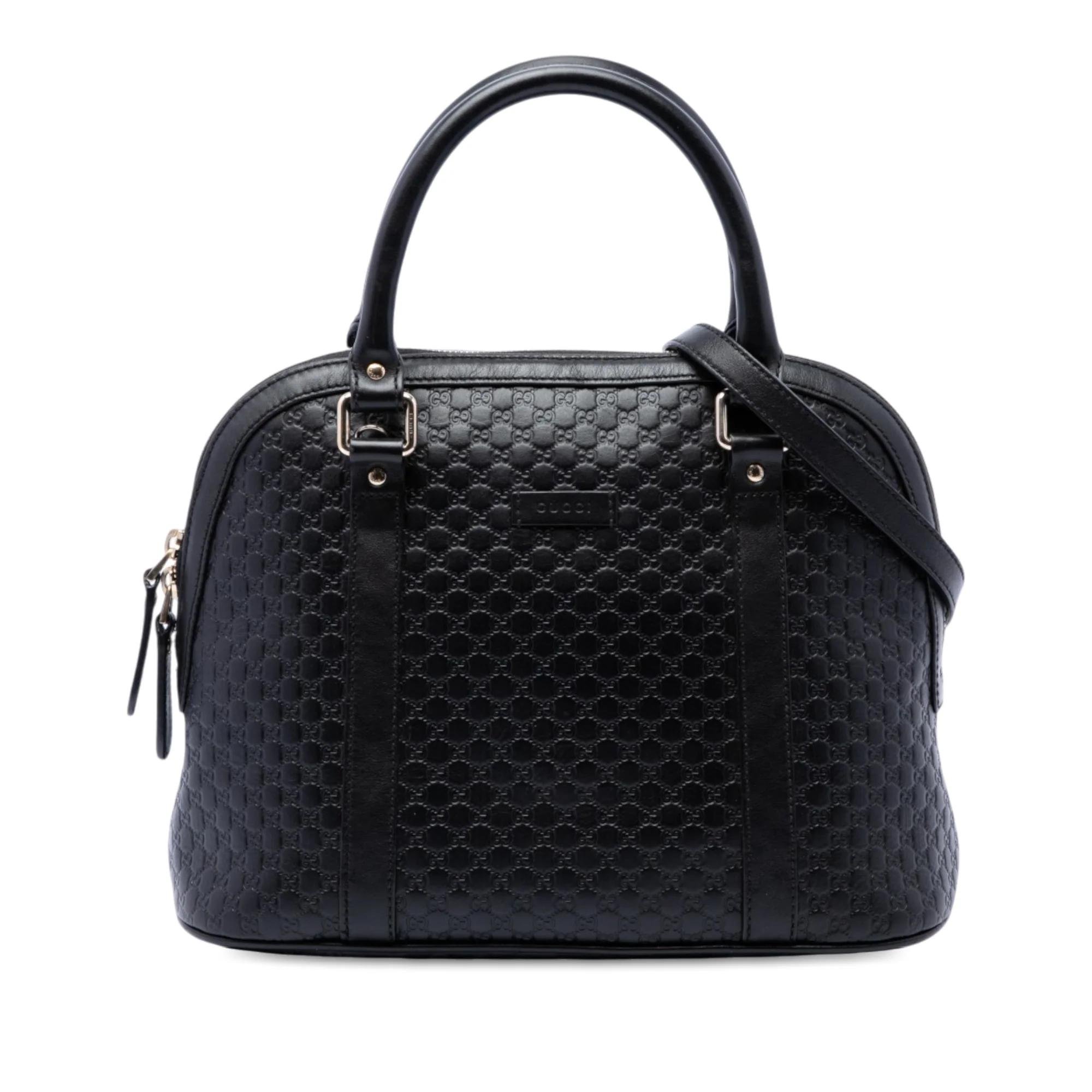 Dôme leather satchel