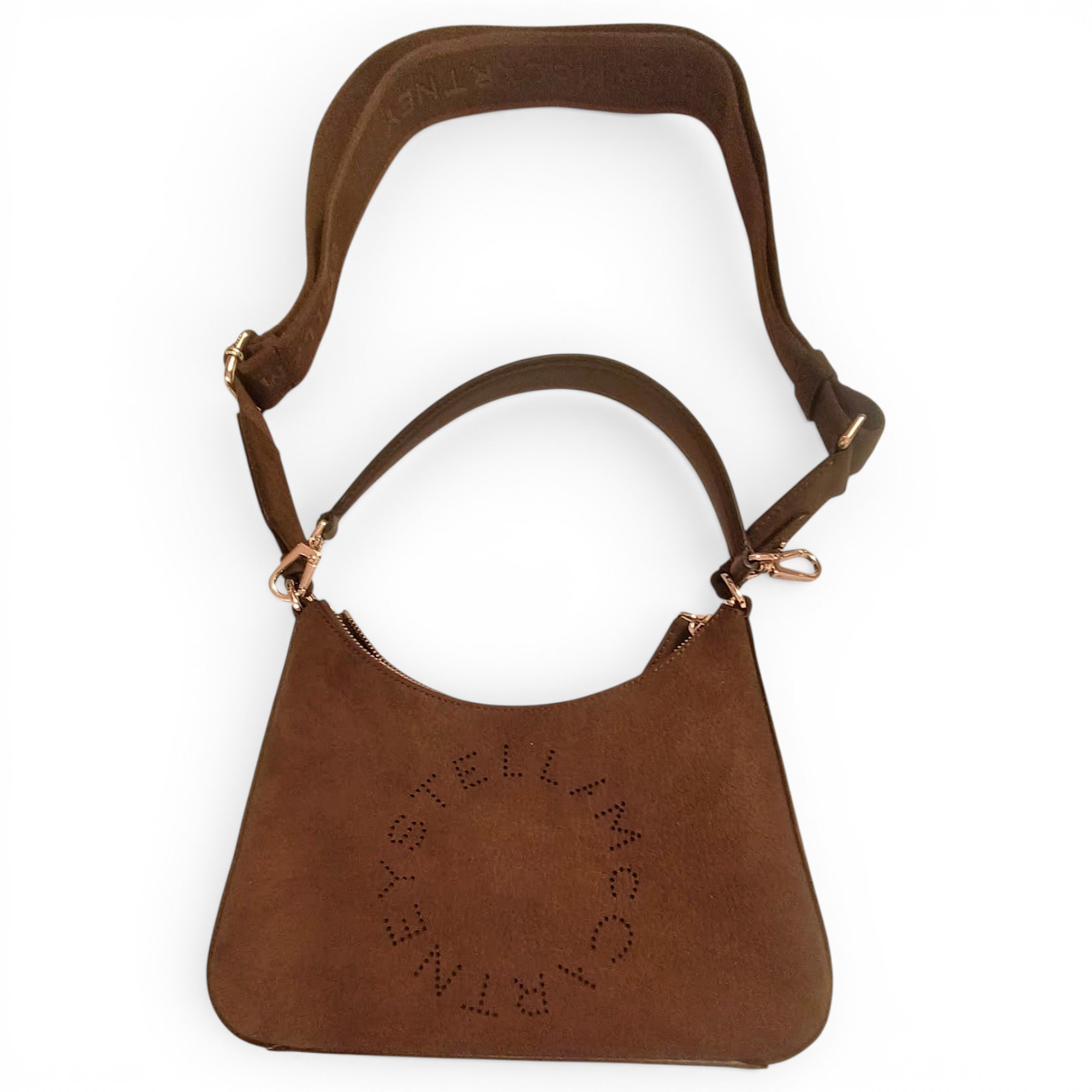 Logo vegan leather handbag