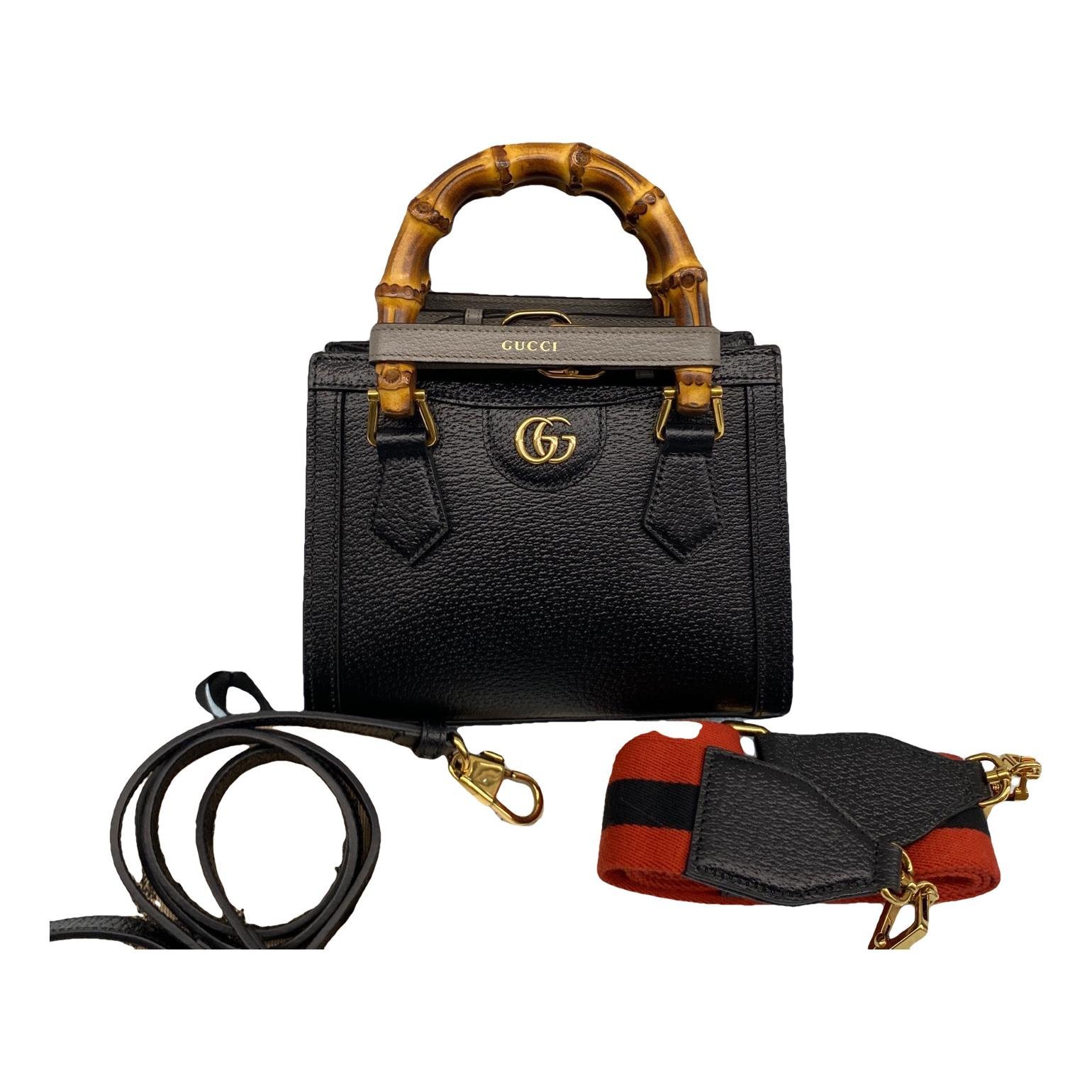Diana Bamboo leather handbag