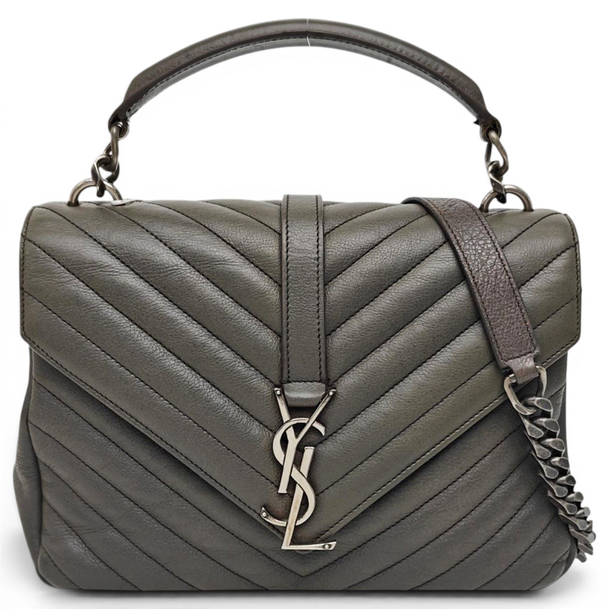 Collége monogramme leather handbag