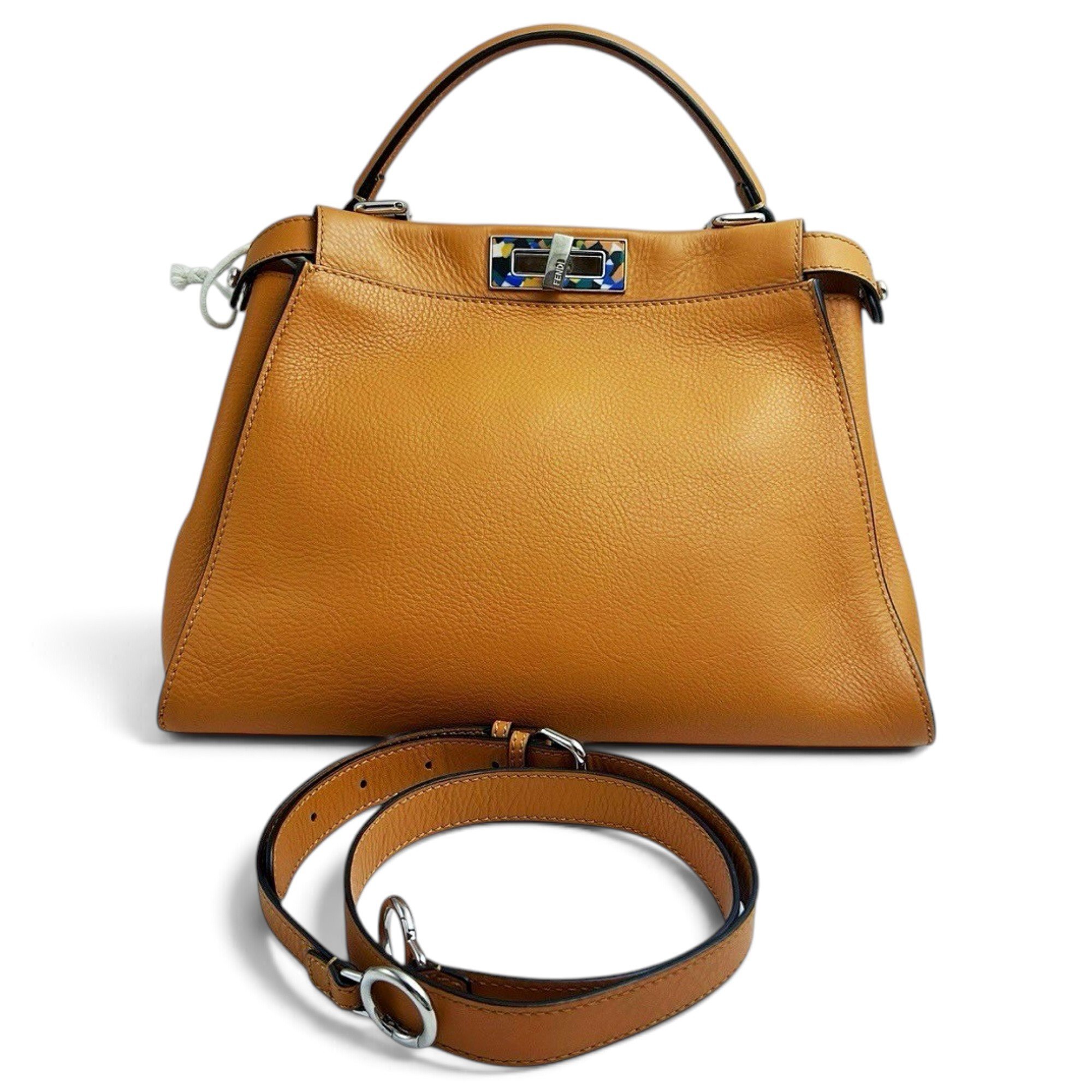 Peekaboo leather handbag