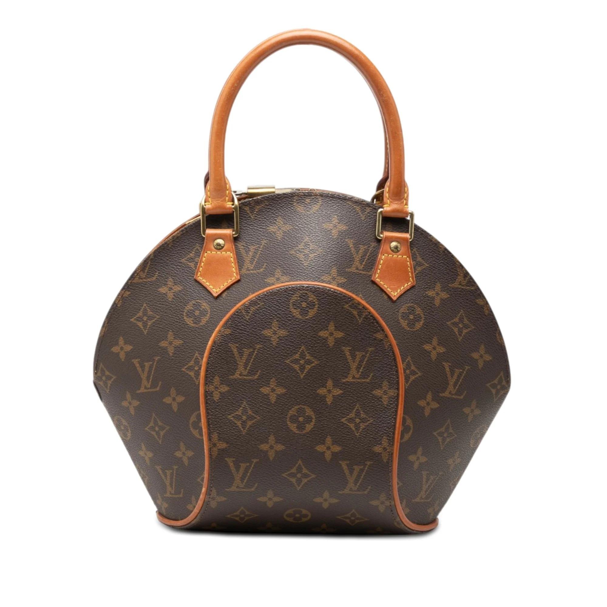 Ellipse leather handbag