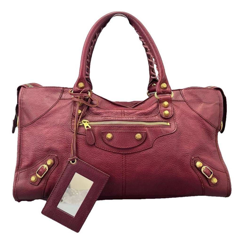 City leather bag