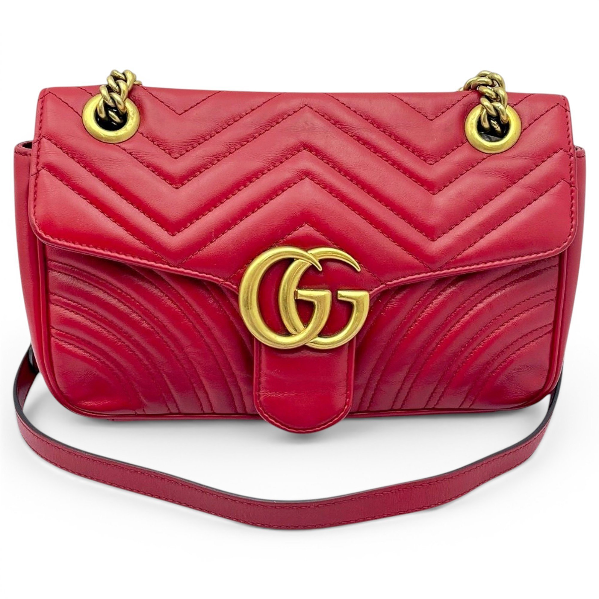 GG Marmont Flap leather handbag
