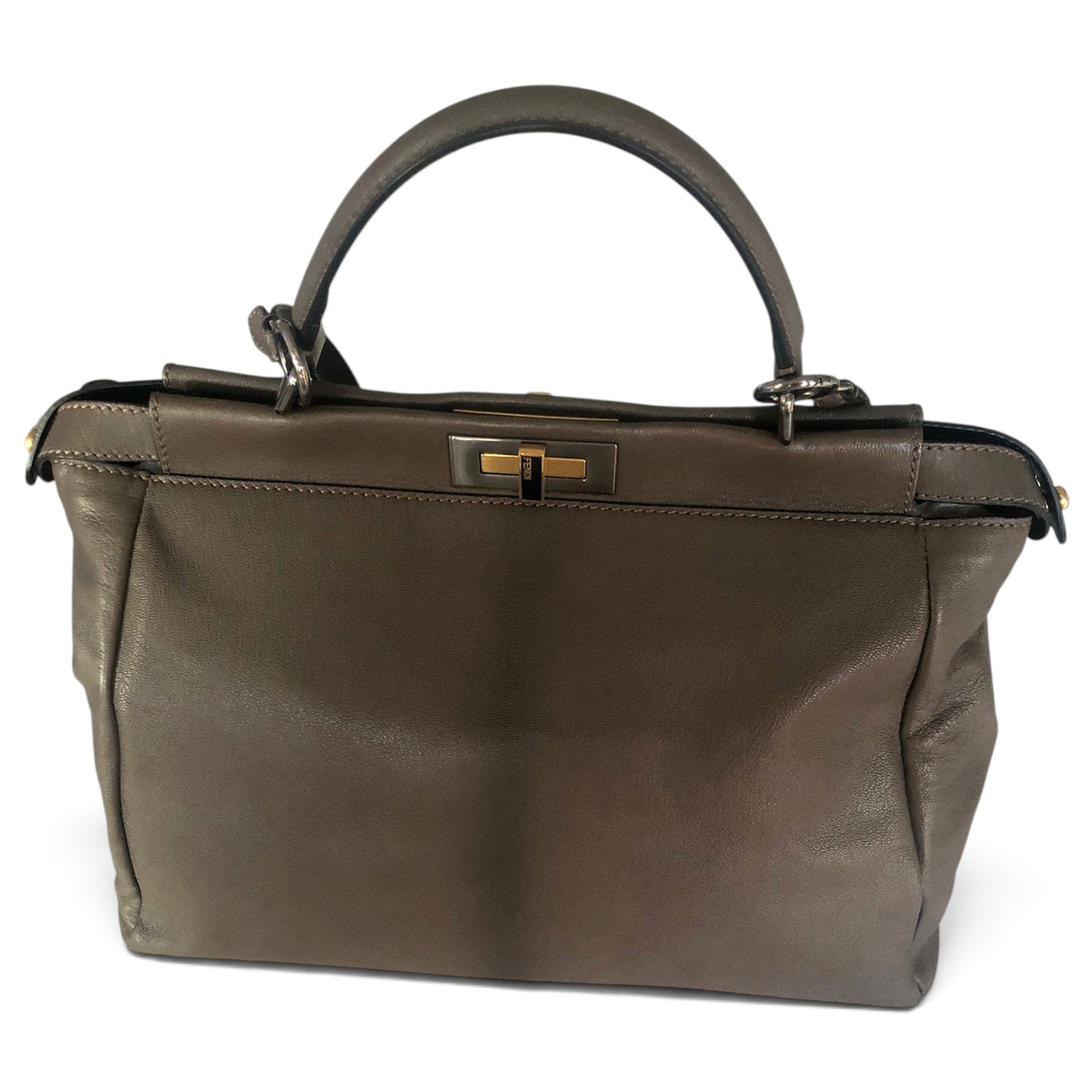 Peekaboo leather handbag