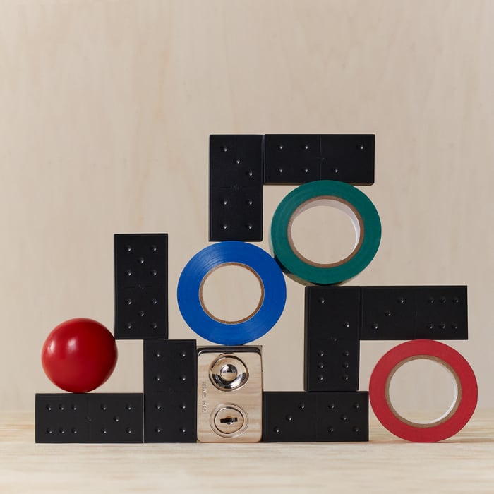 Cold Colors Domino Set