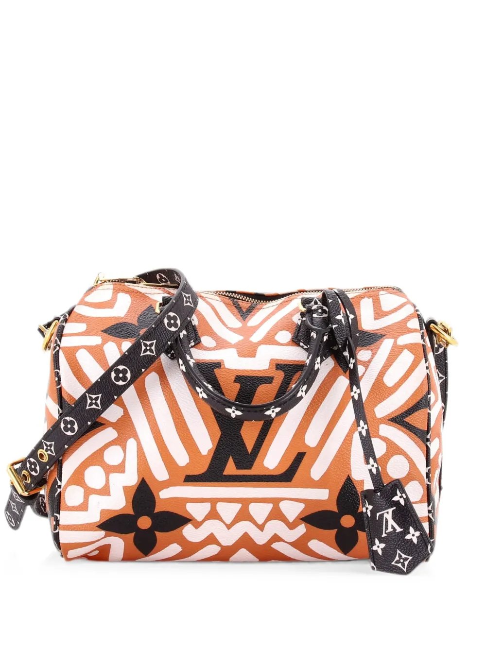 Louis Vuitton Speedy Bandouliere Bag Limited Edition Crafty Monogram Giant 25 satchel