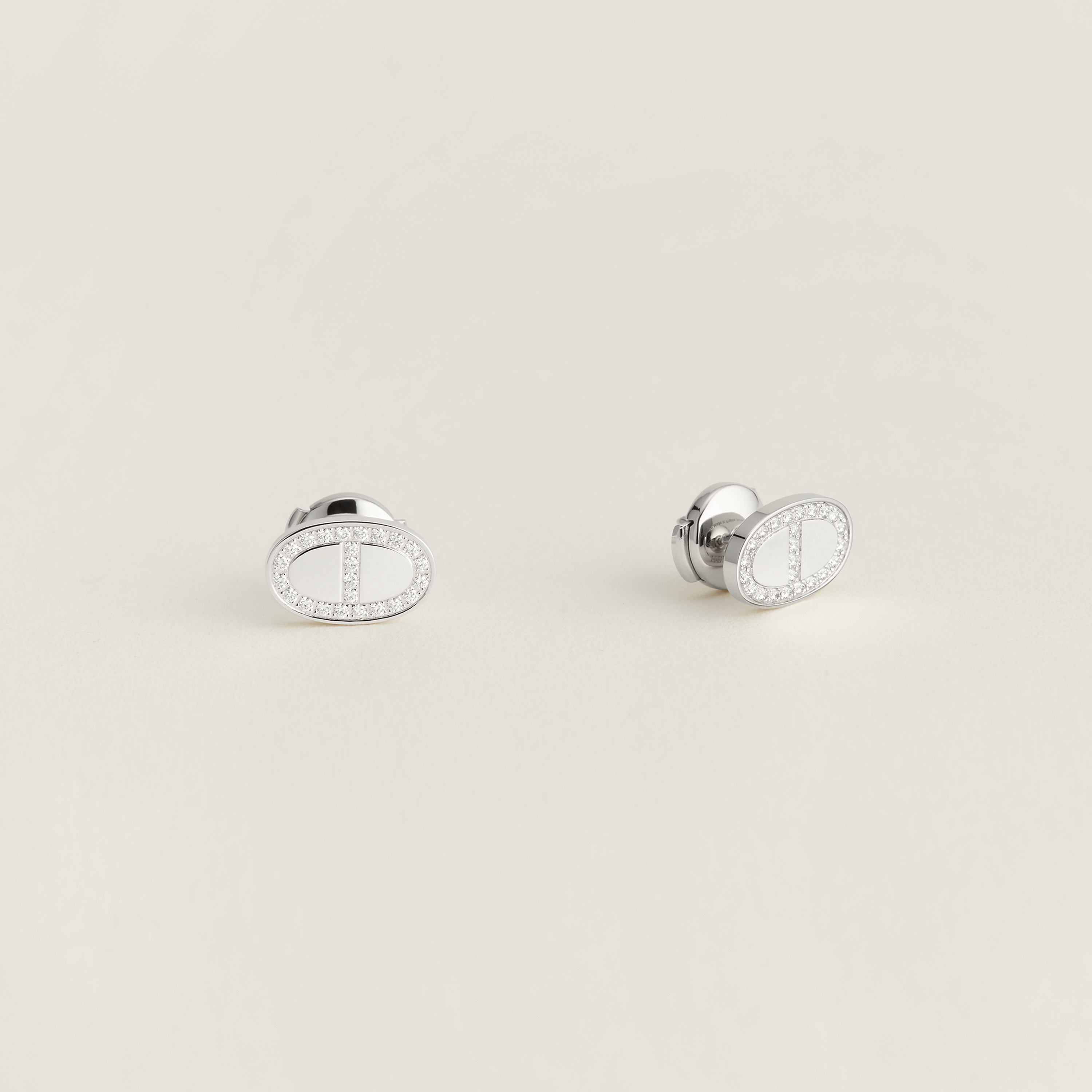 Chaine d'ancre Contour stud earrings