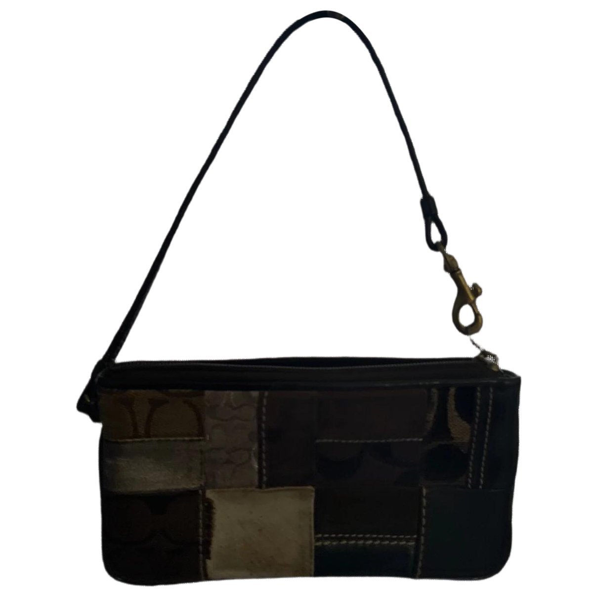 Leather clutch bag