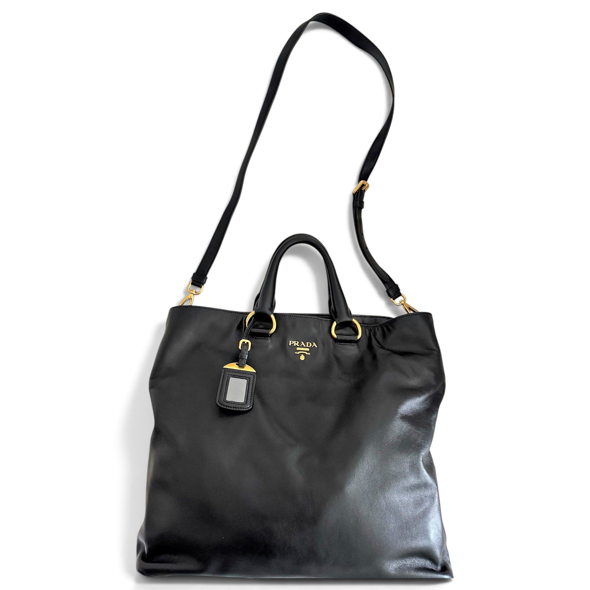 Soft leather tote