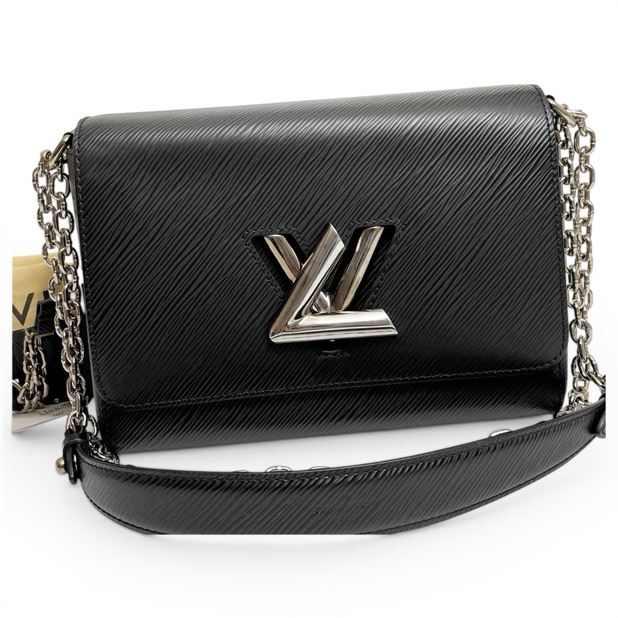 Twist leather handbag