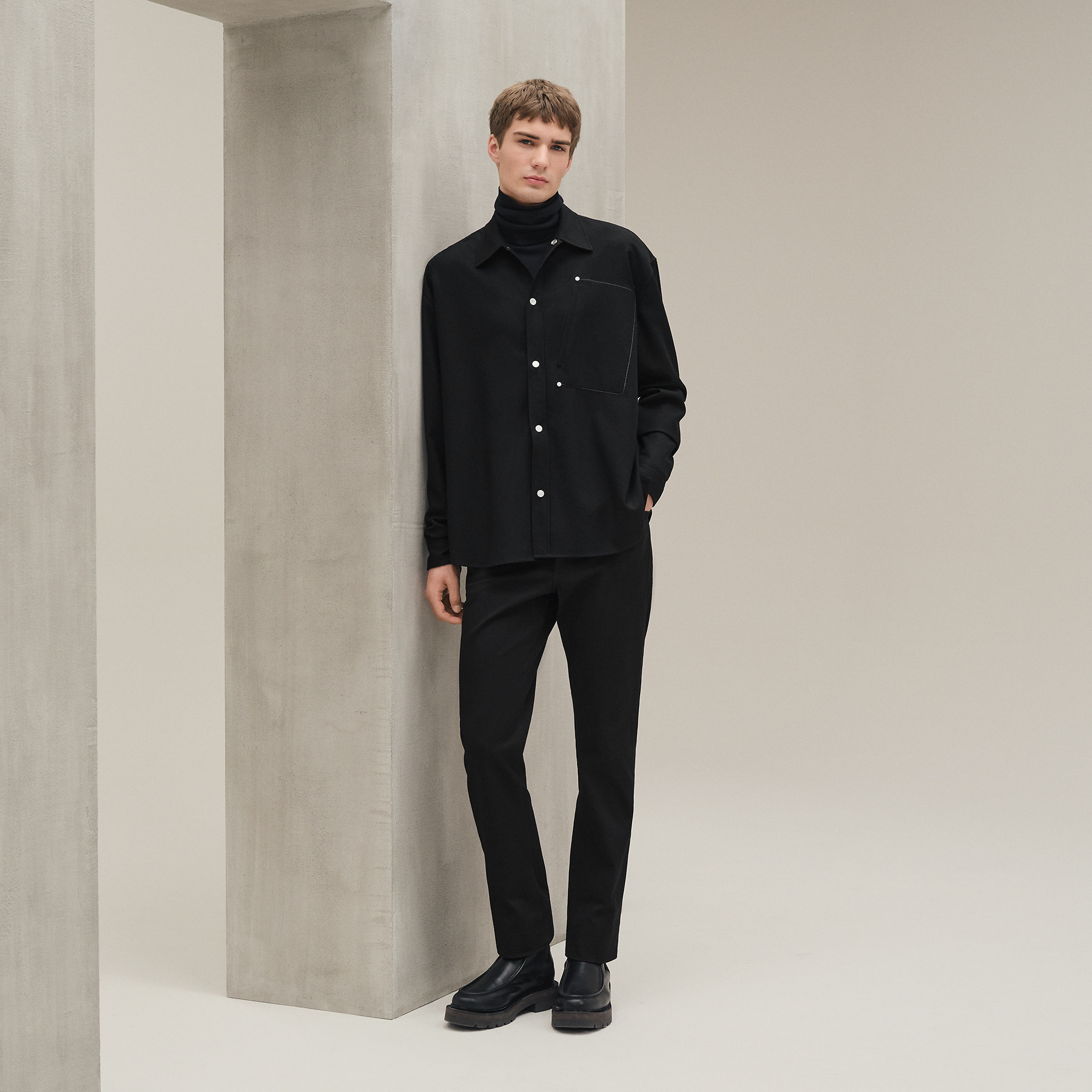 Boxy fit overshirt