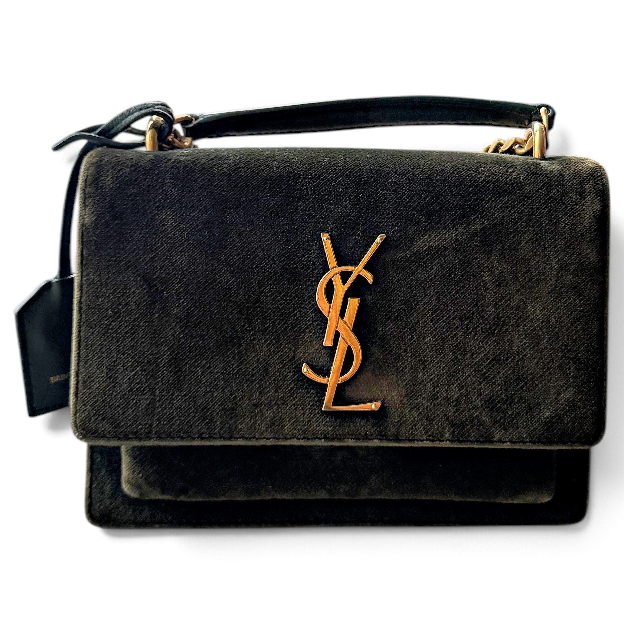 Saint Laurent Sunset velvet handbag
