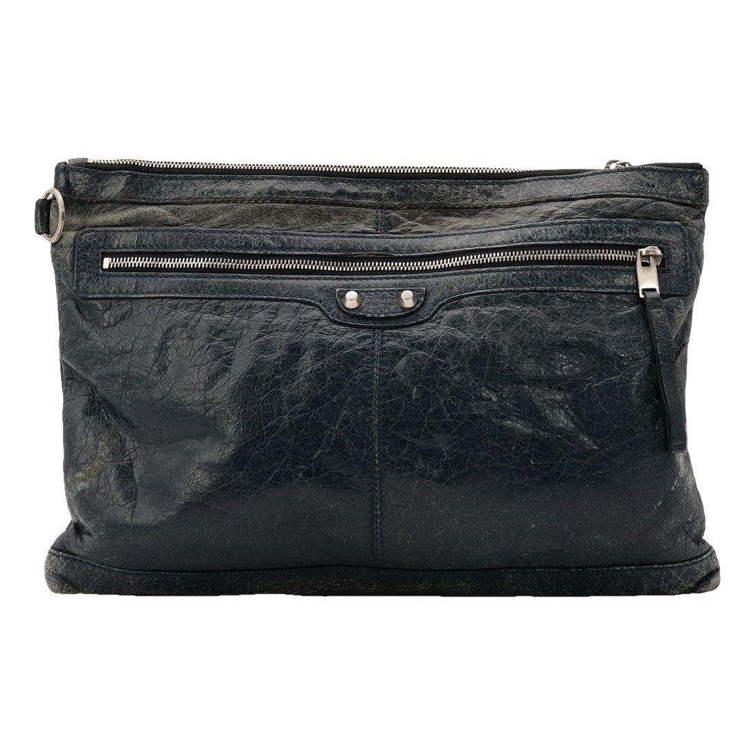 City Clip leather clutch bag