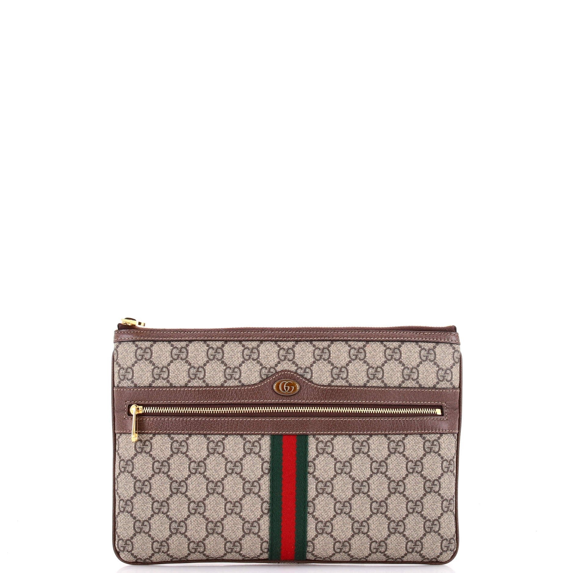 Gucci Ophidia leather clutch bag