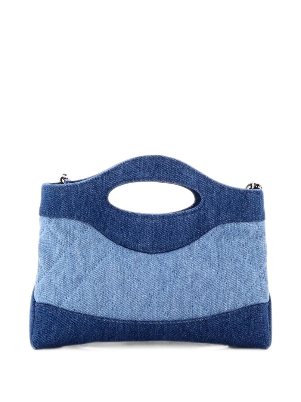 31 Shopping Bag Clutch with Chain Quilted Denim Small crossbody bag