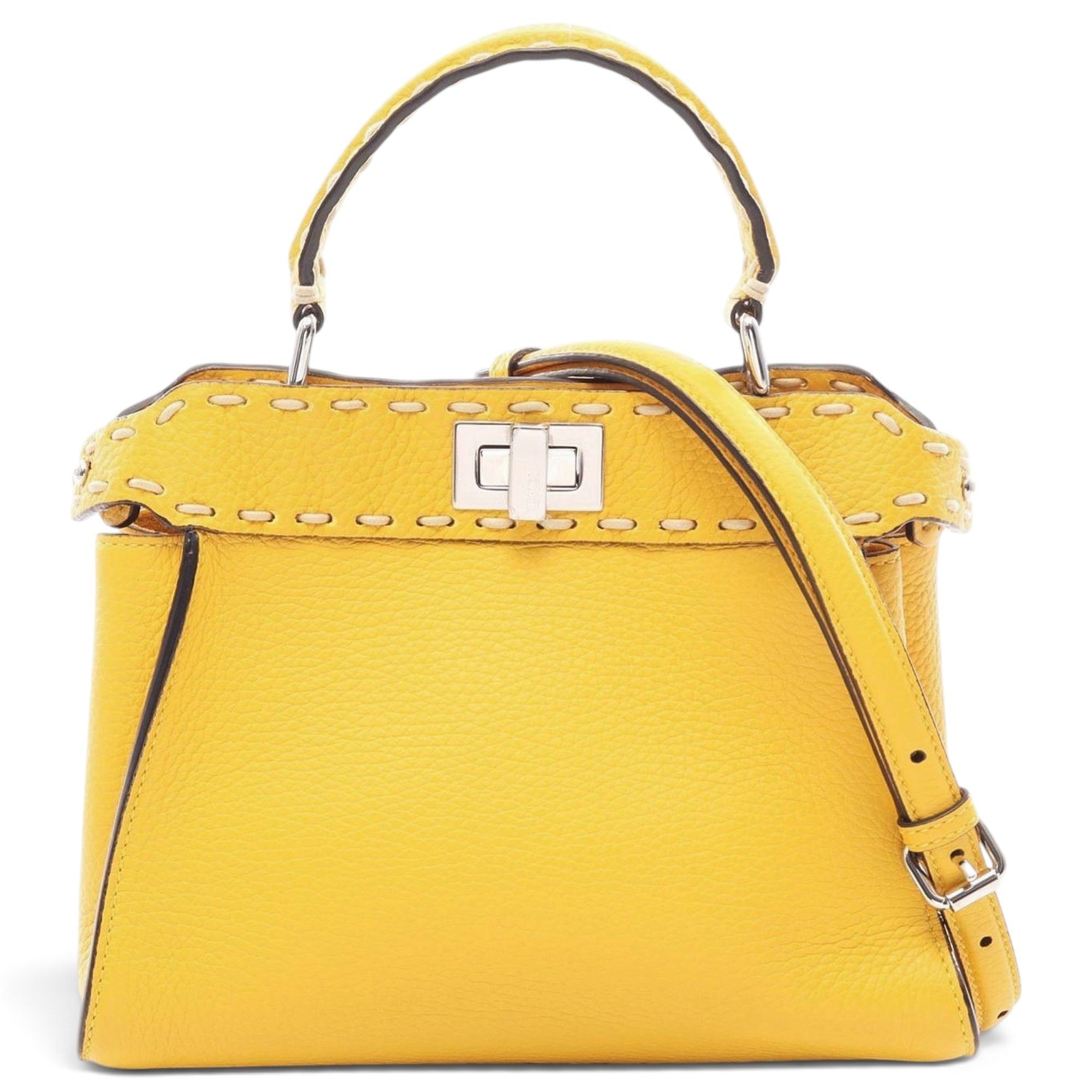Peekaboo leather handbag