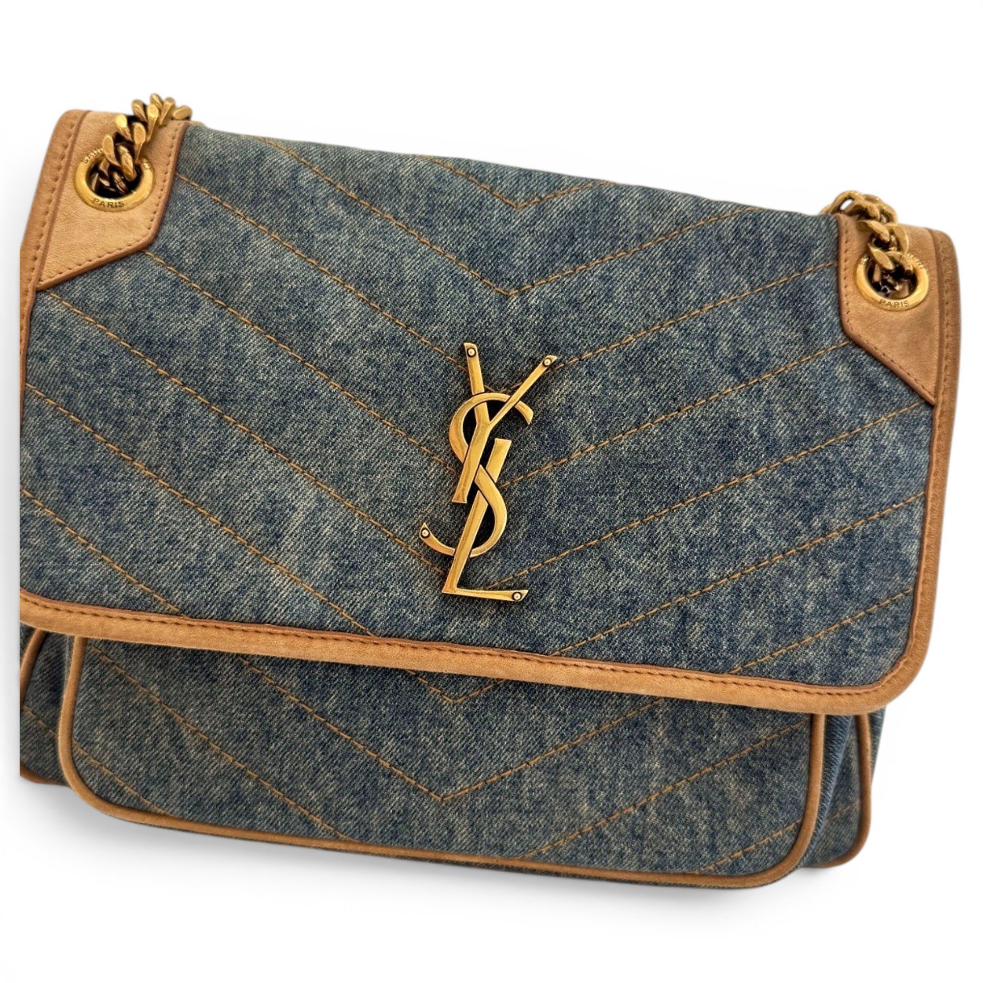 Saint Laurent Niki cloth handbag