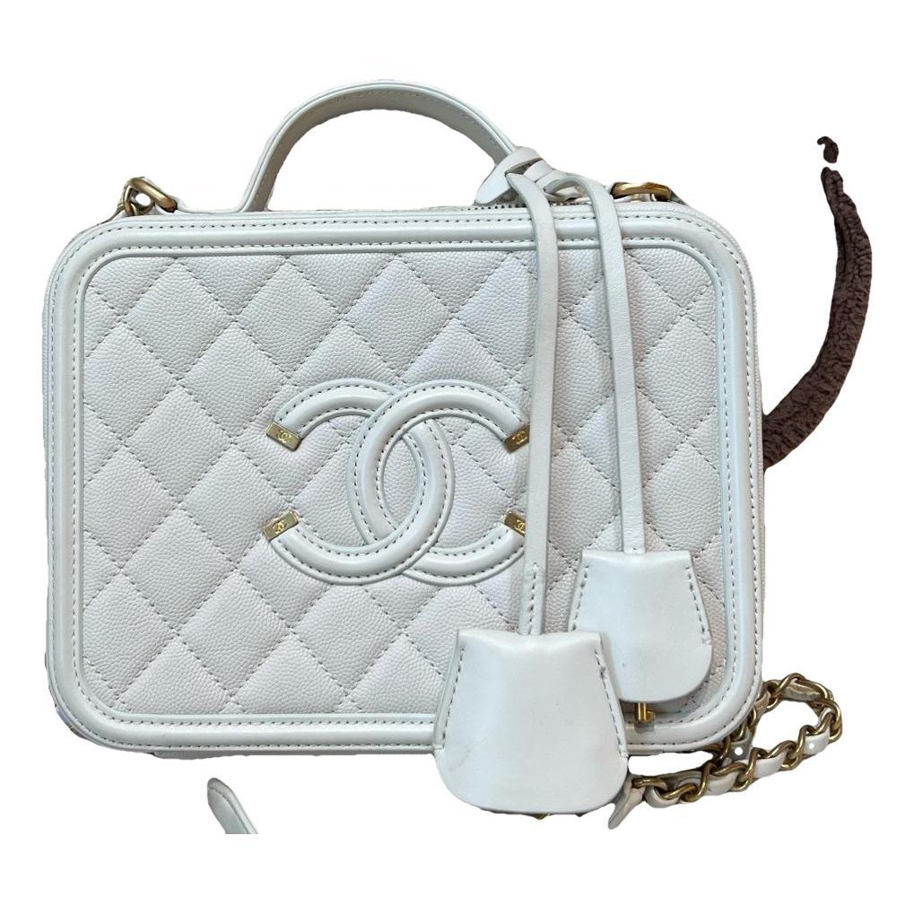 Vanity leather handbag
