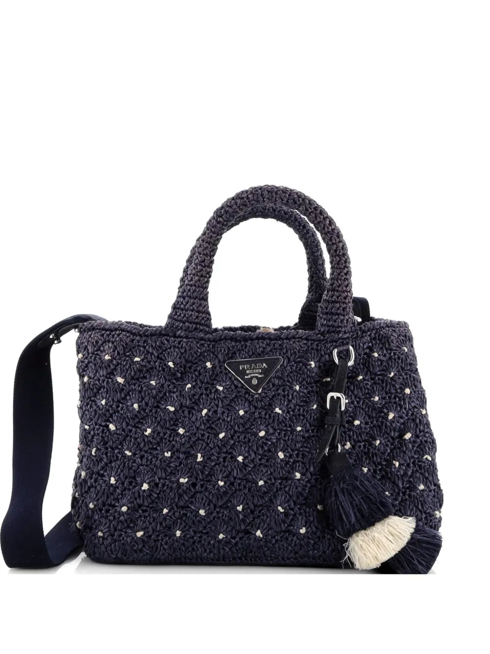 Canapa Raffia Crochet Small tote bag