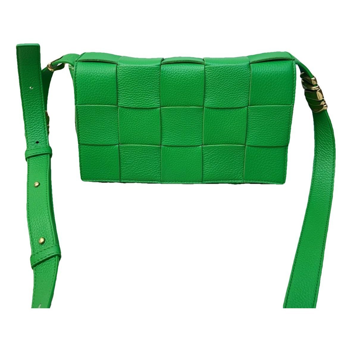 Cassette leather handbag