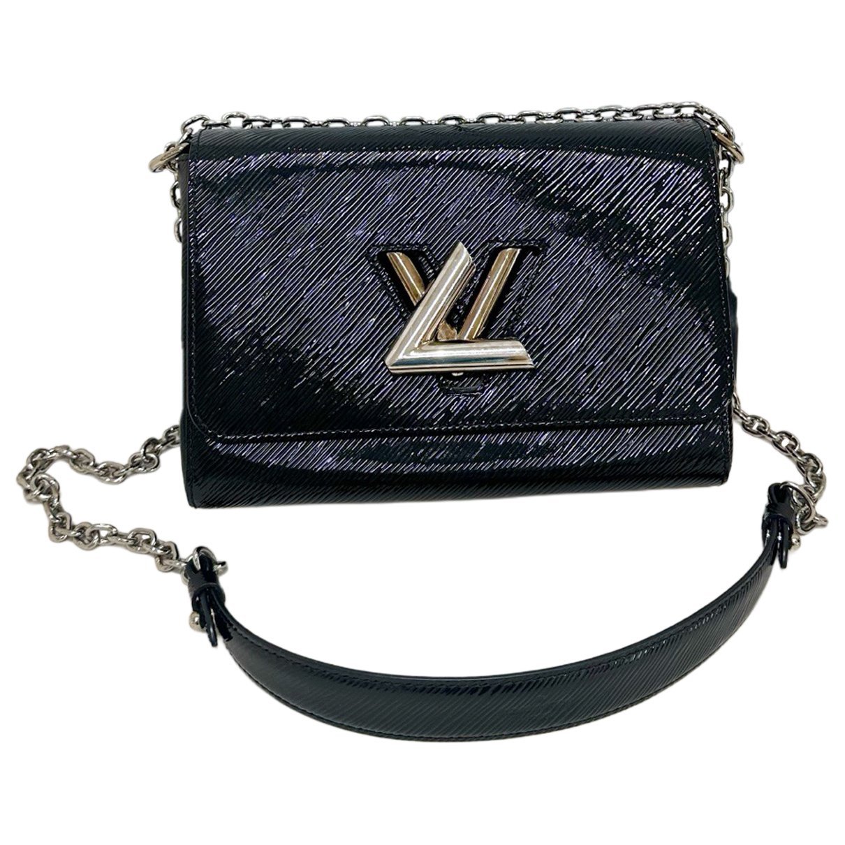 Twist leather handbag
