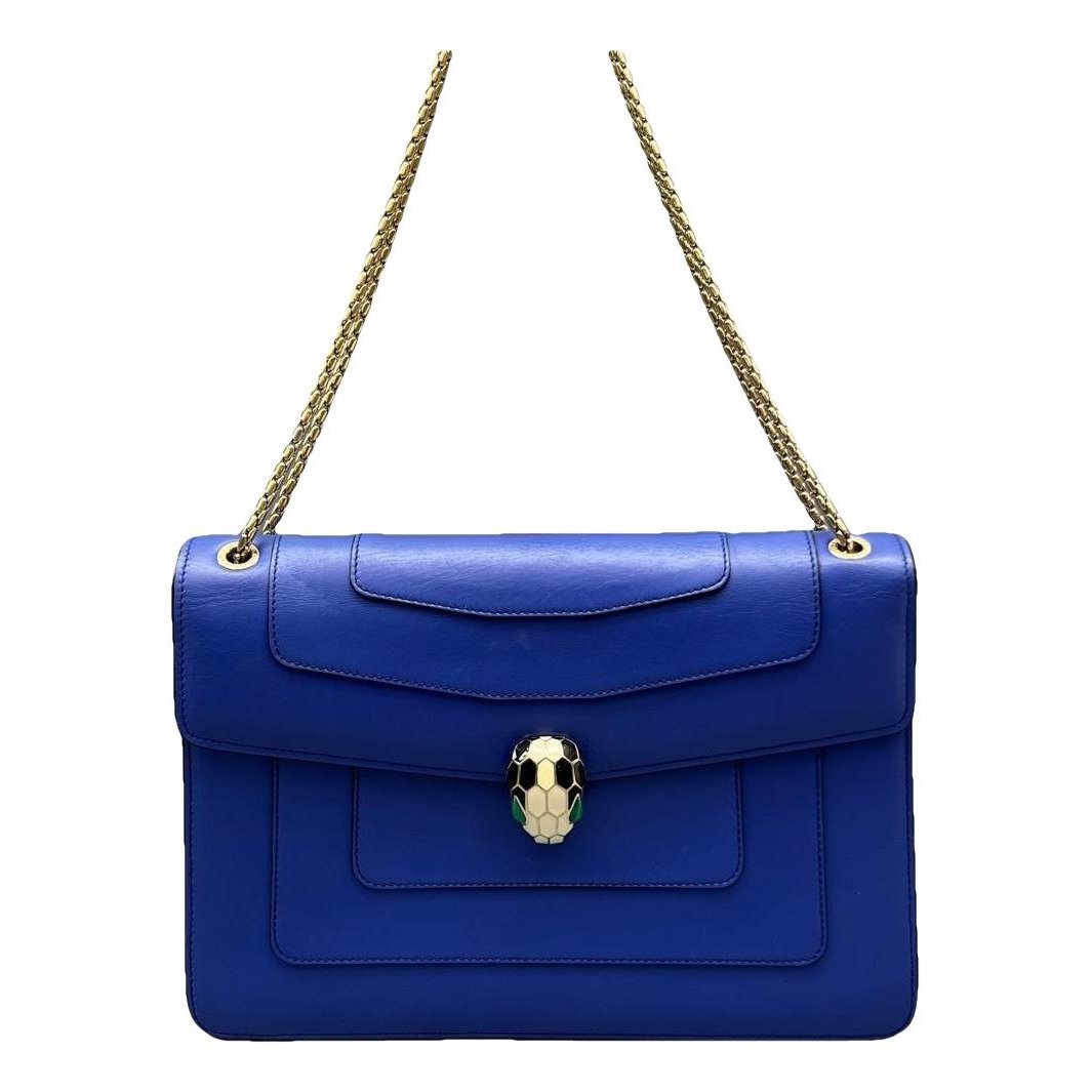 Serpenti leather handbag