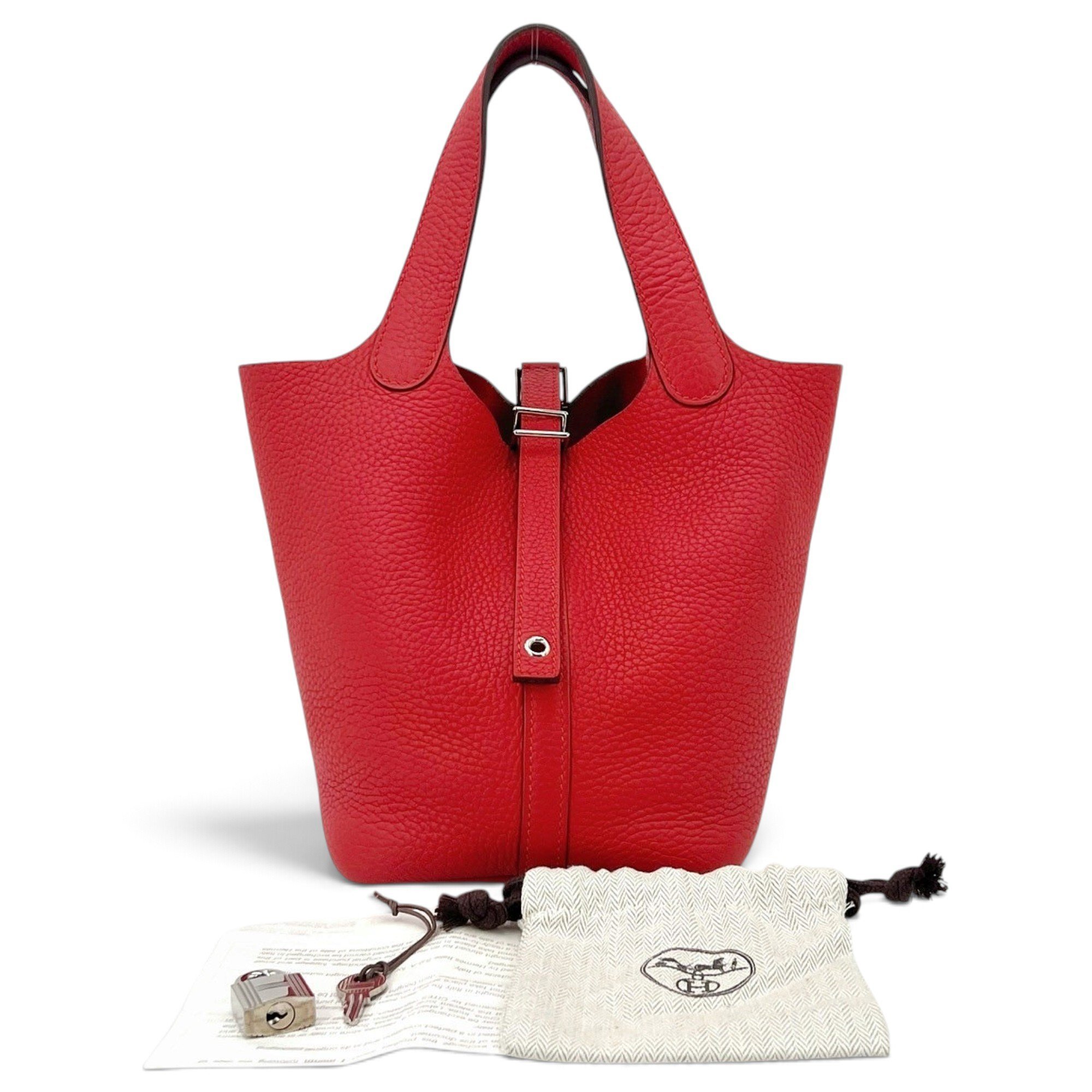 Picotin leather handbag