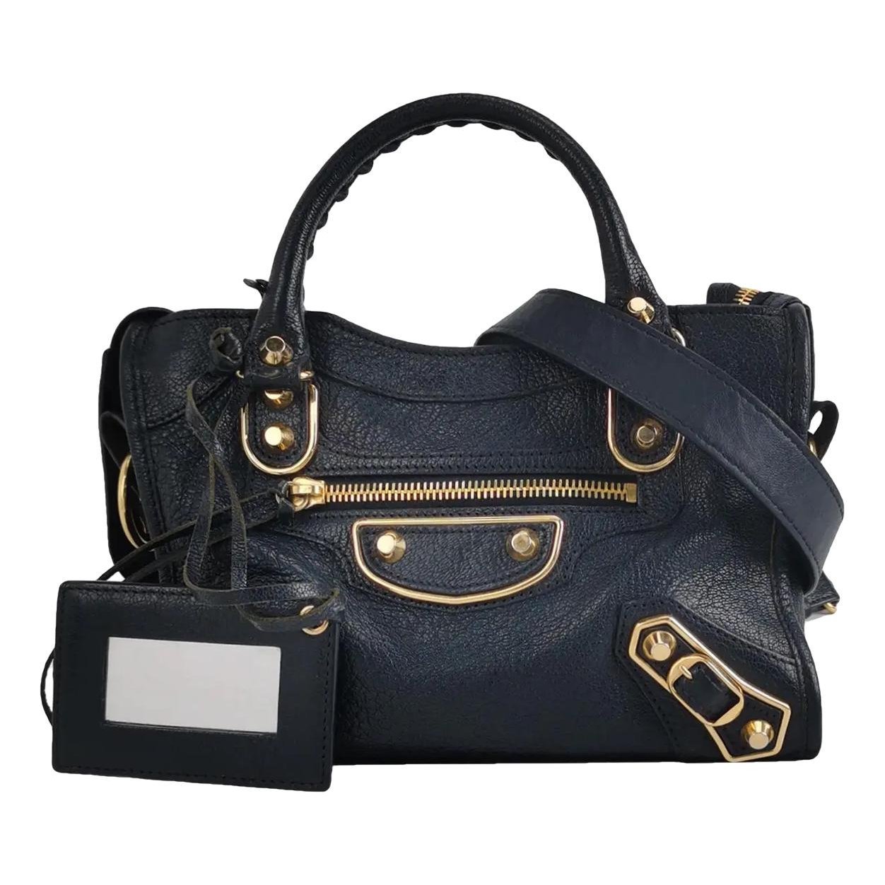 Classic Metalic leather handbag