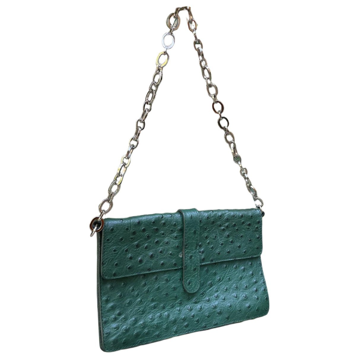 Leather clutch bag