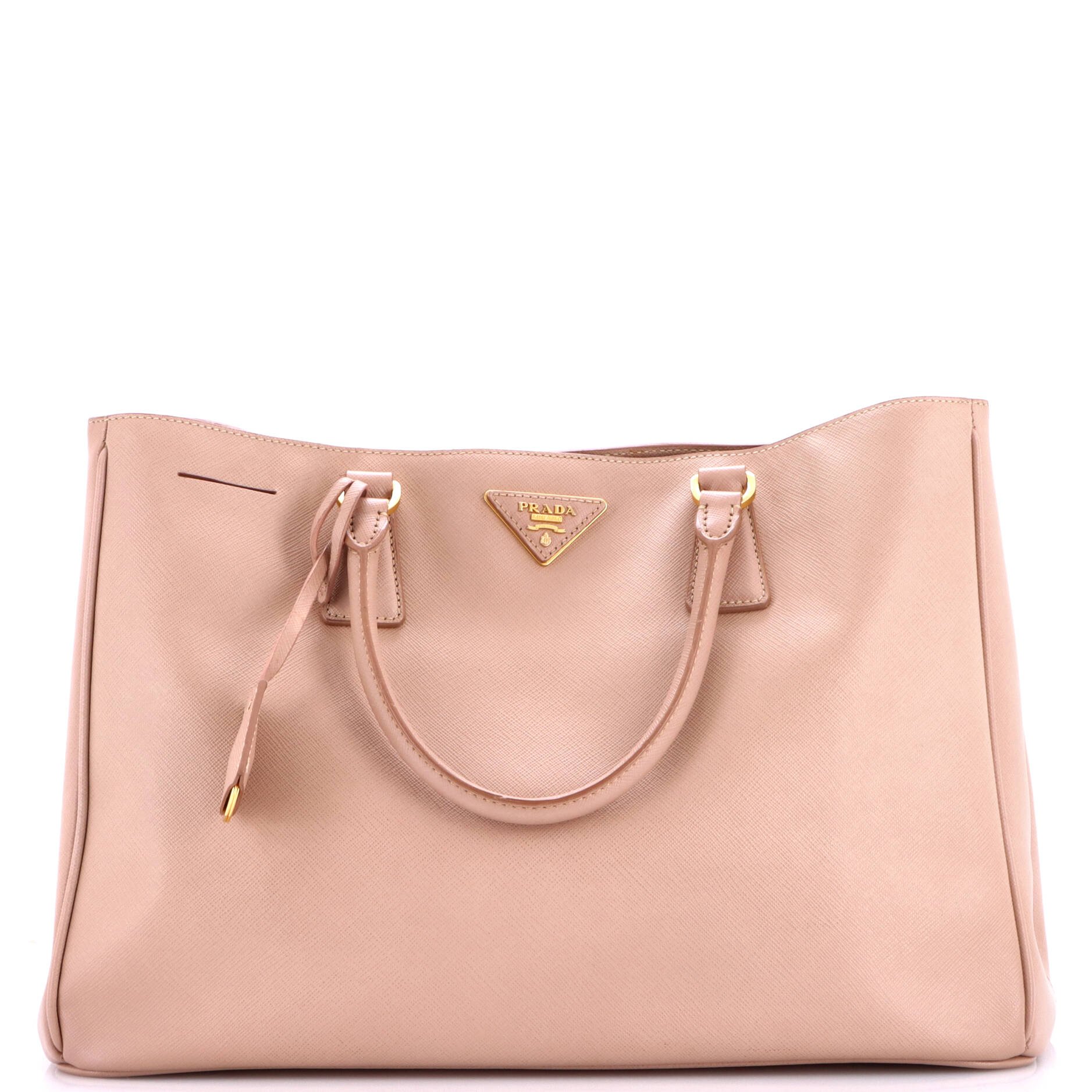 Lux Open Tote Saffiano Leather Large