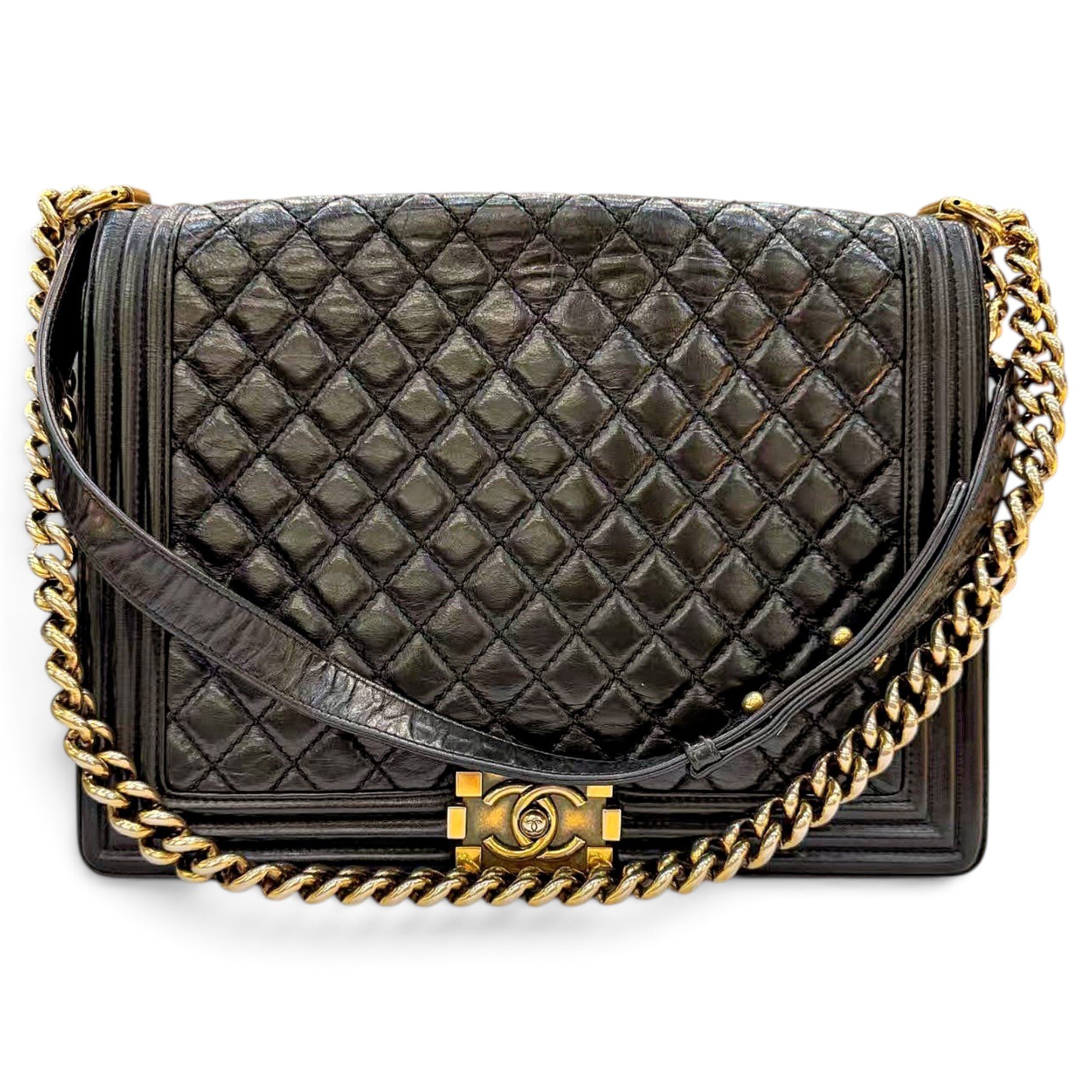 Boy leather crossbody bag