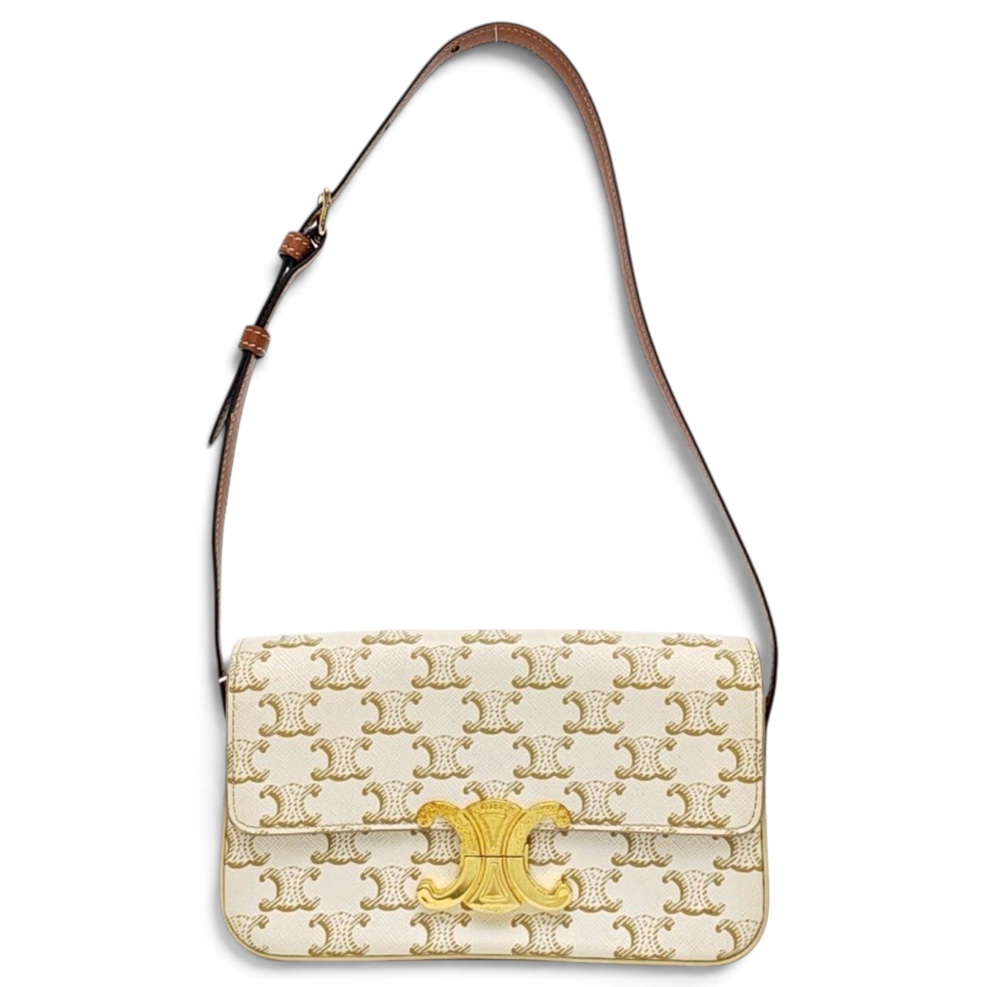 Triomphe leather handbag