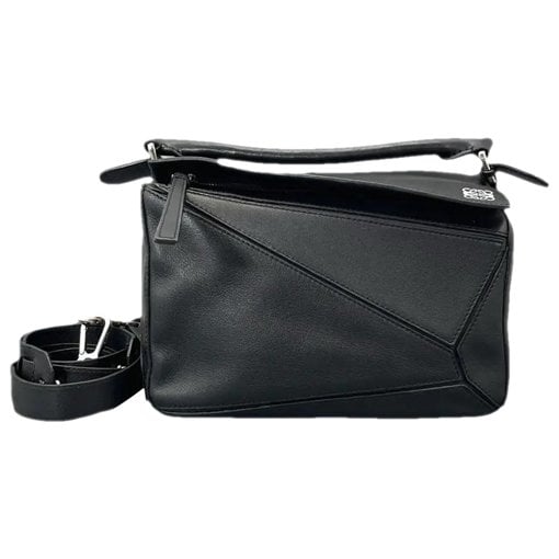 Puzzle leather crossbody bag
