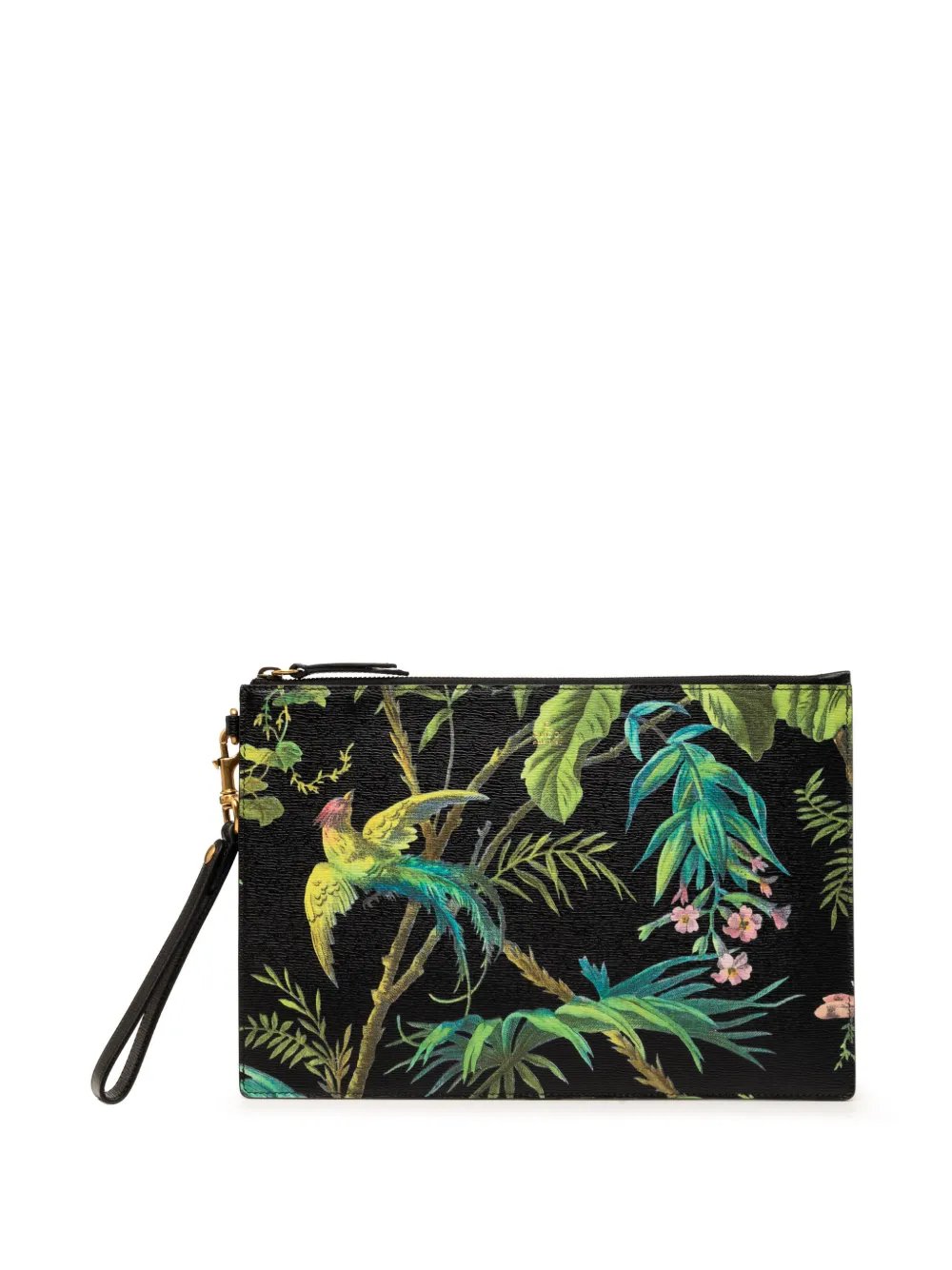 2000-2015 Calfskin Tropical Print clutch bag