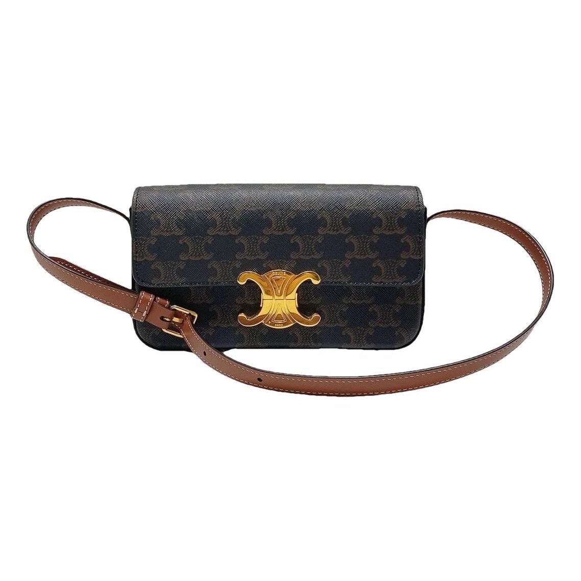 Triomphe leather mini bag