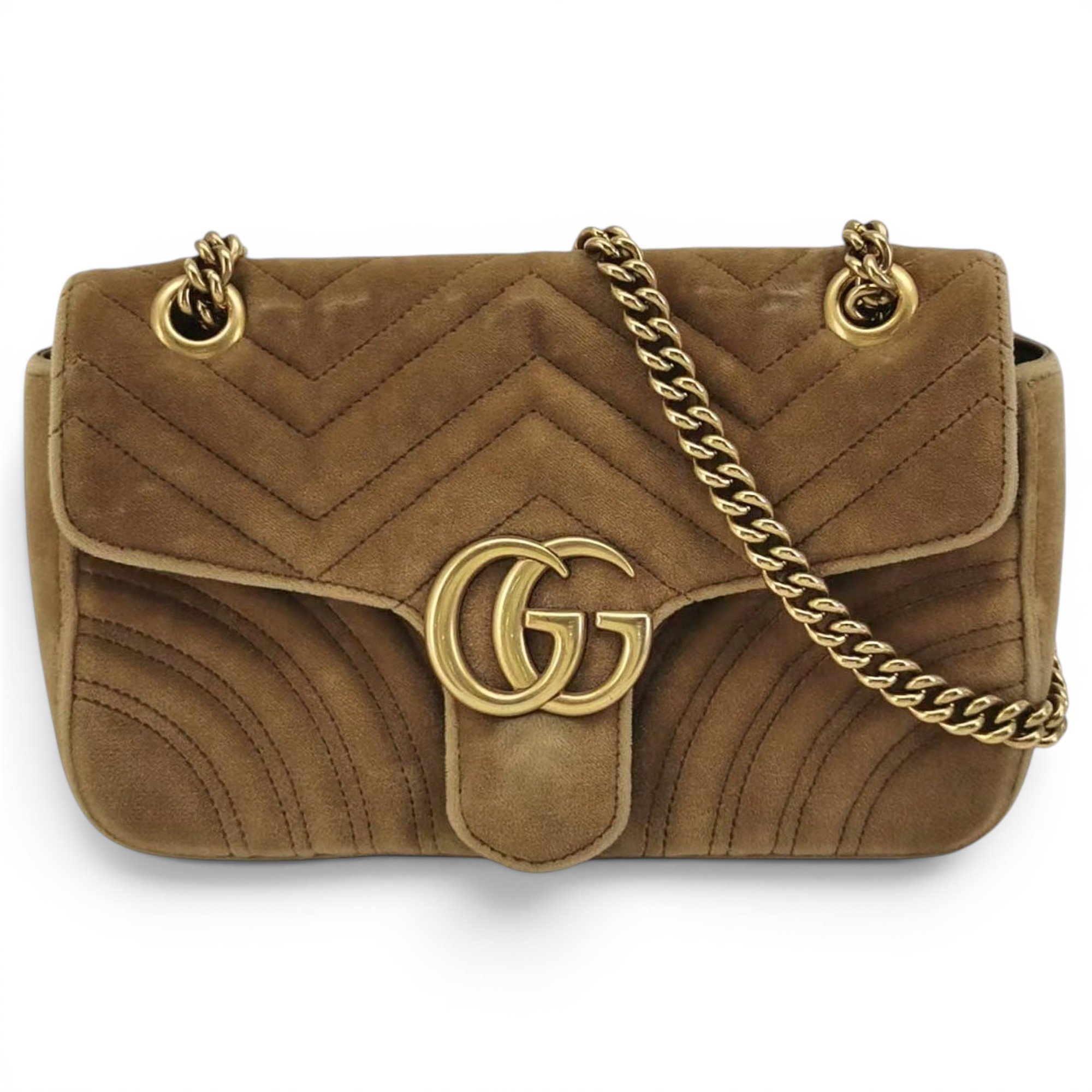 GG Marmont Flap velvet crossbody bag