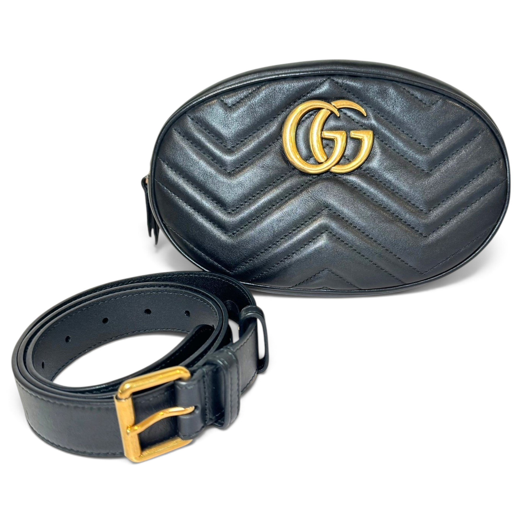 GG Marmont Oval leather handbag