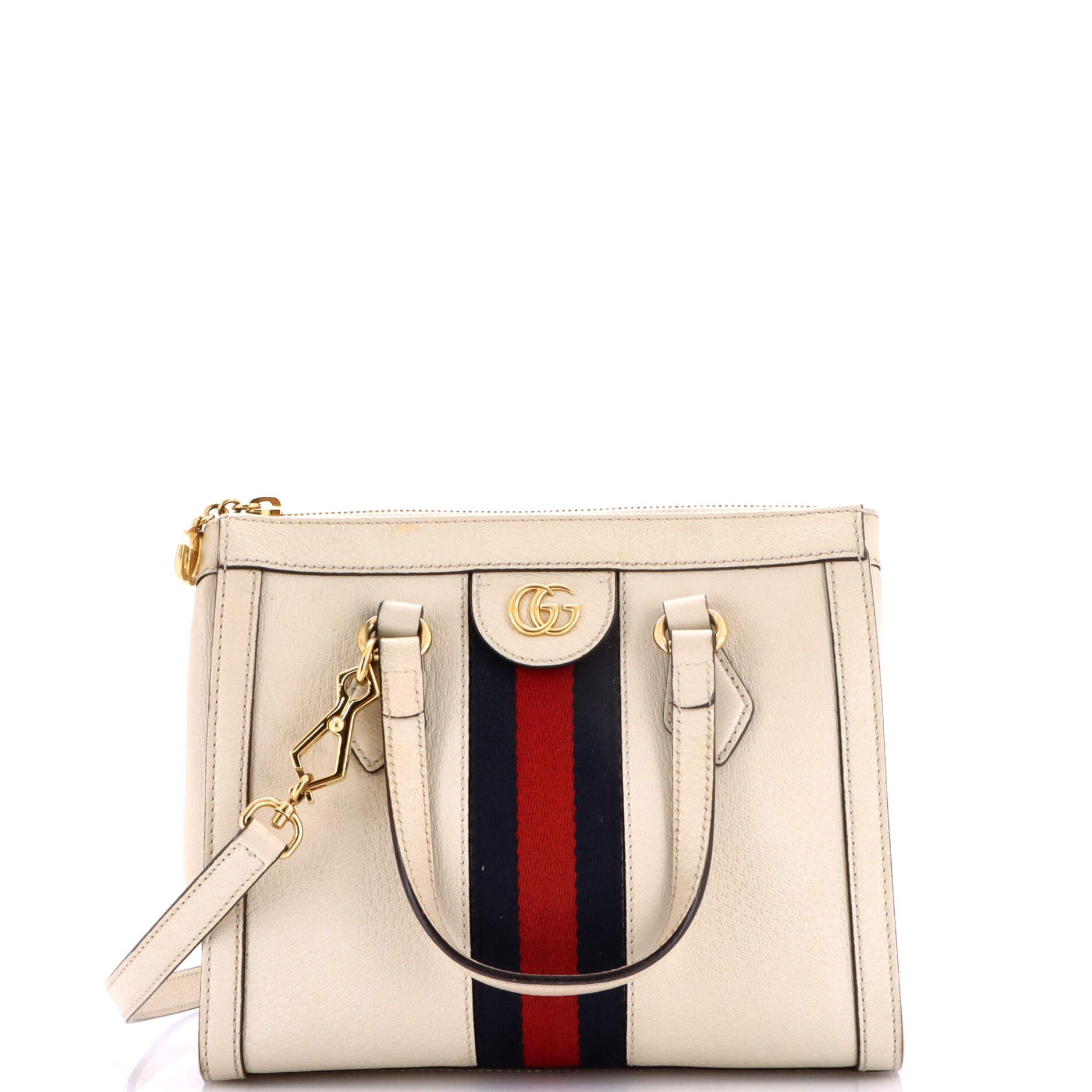 Ophidia Top Handle Tote Leather Small