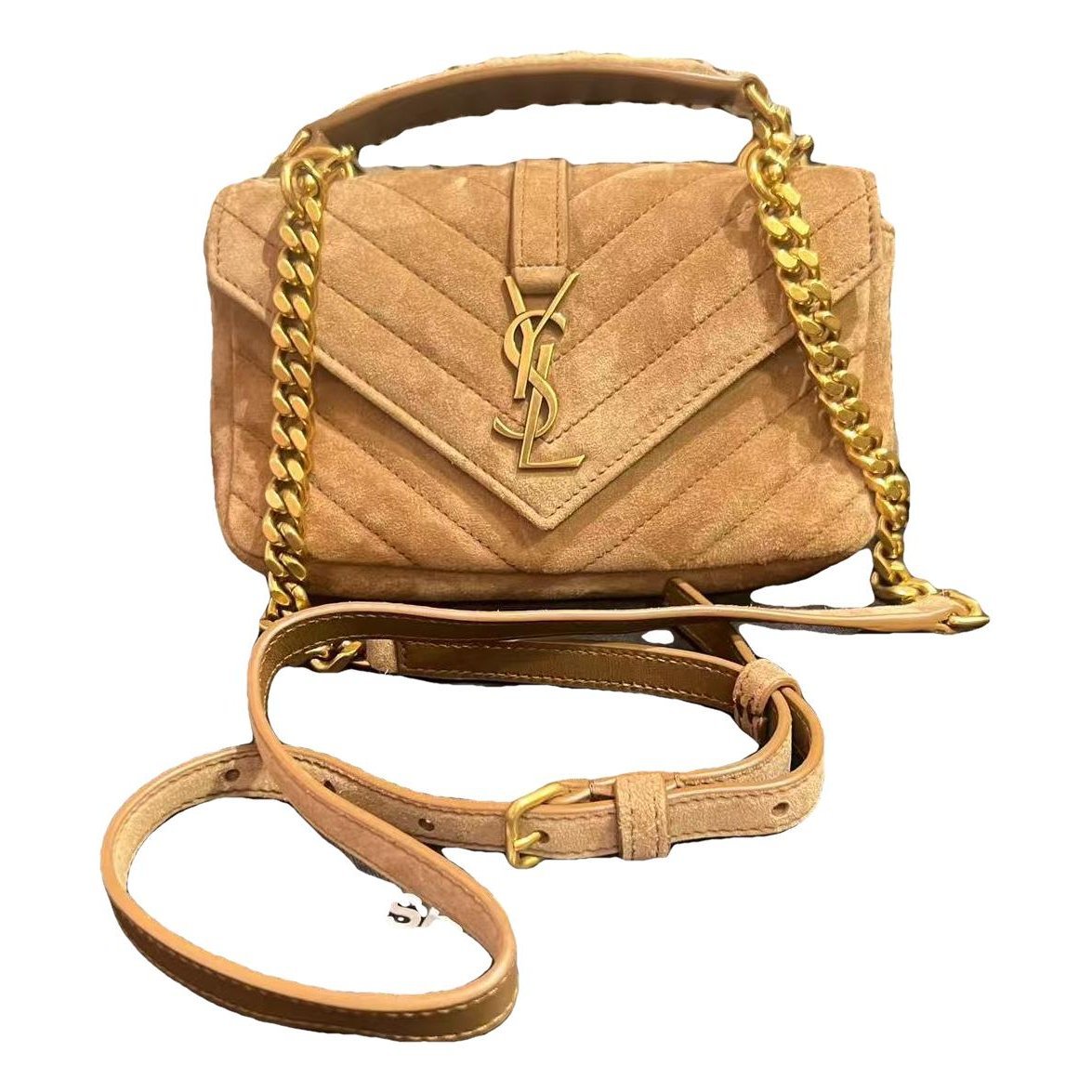 Collége monogramme leather handbag