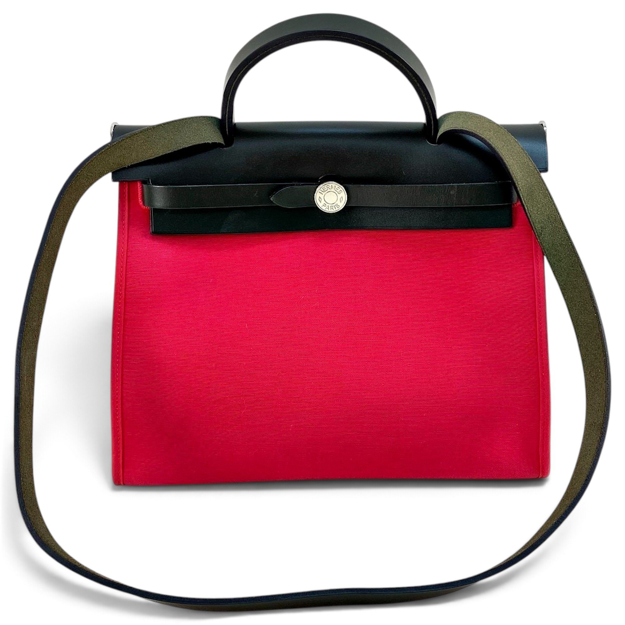 Hermes Herbag Handbag Fuchsia