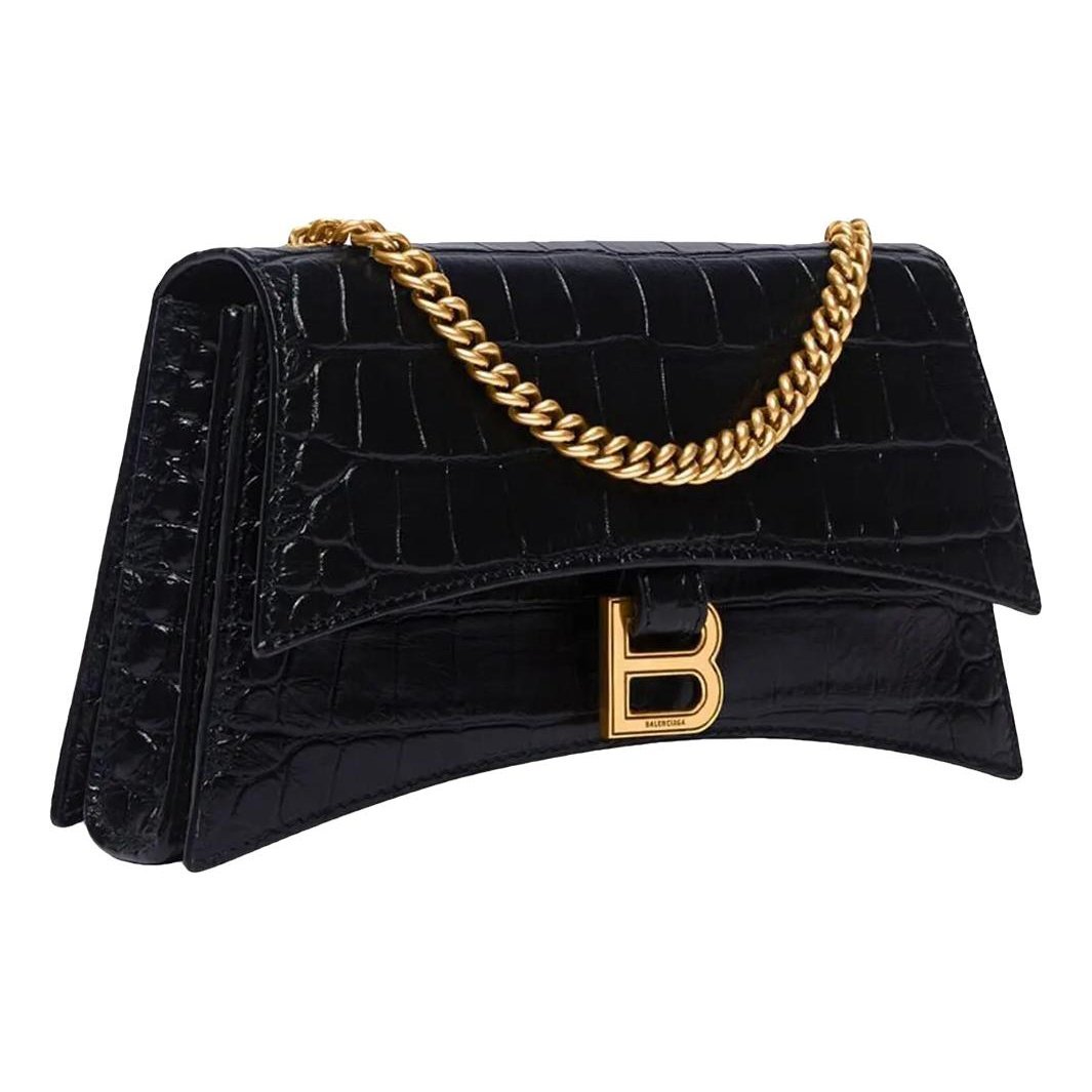 Balenciaga Crush leather crossbody bag