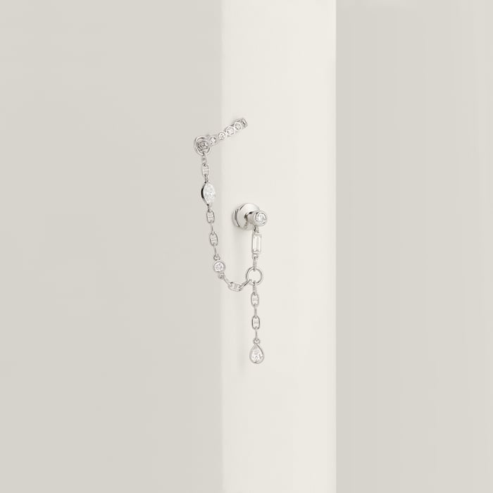 Sans Coloris Chaine d'Ancre Chaos Fancy Right Single Earring