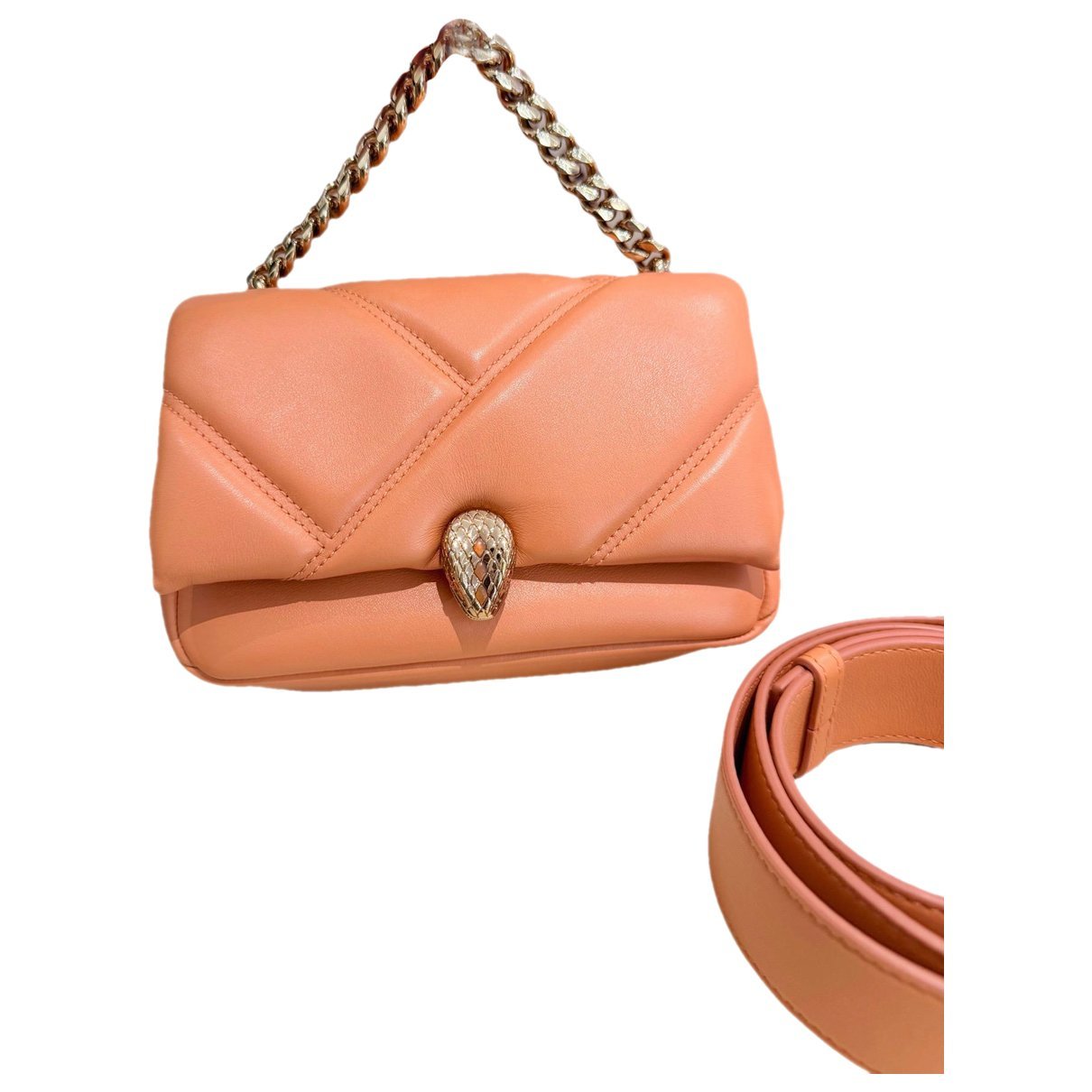 Bvlgari Serpenti leather handbag