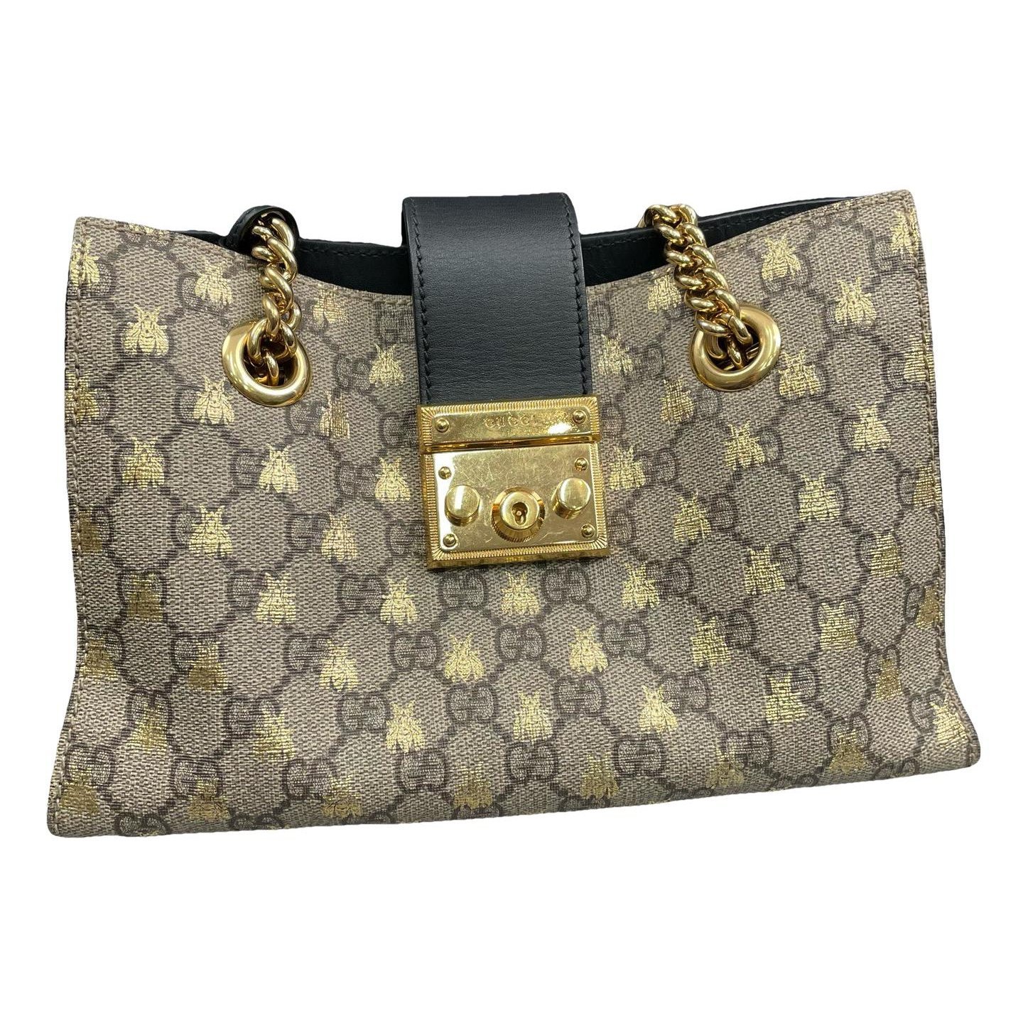 Padlock vinyl handbag