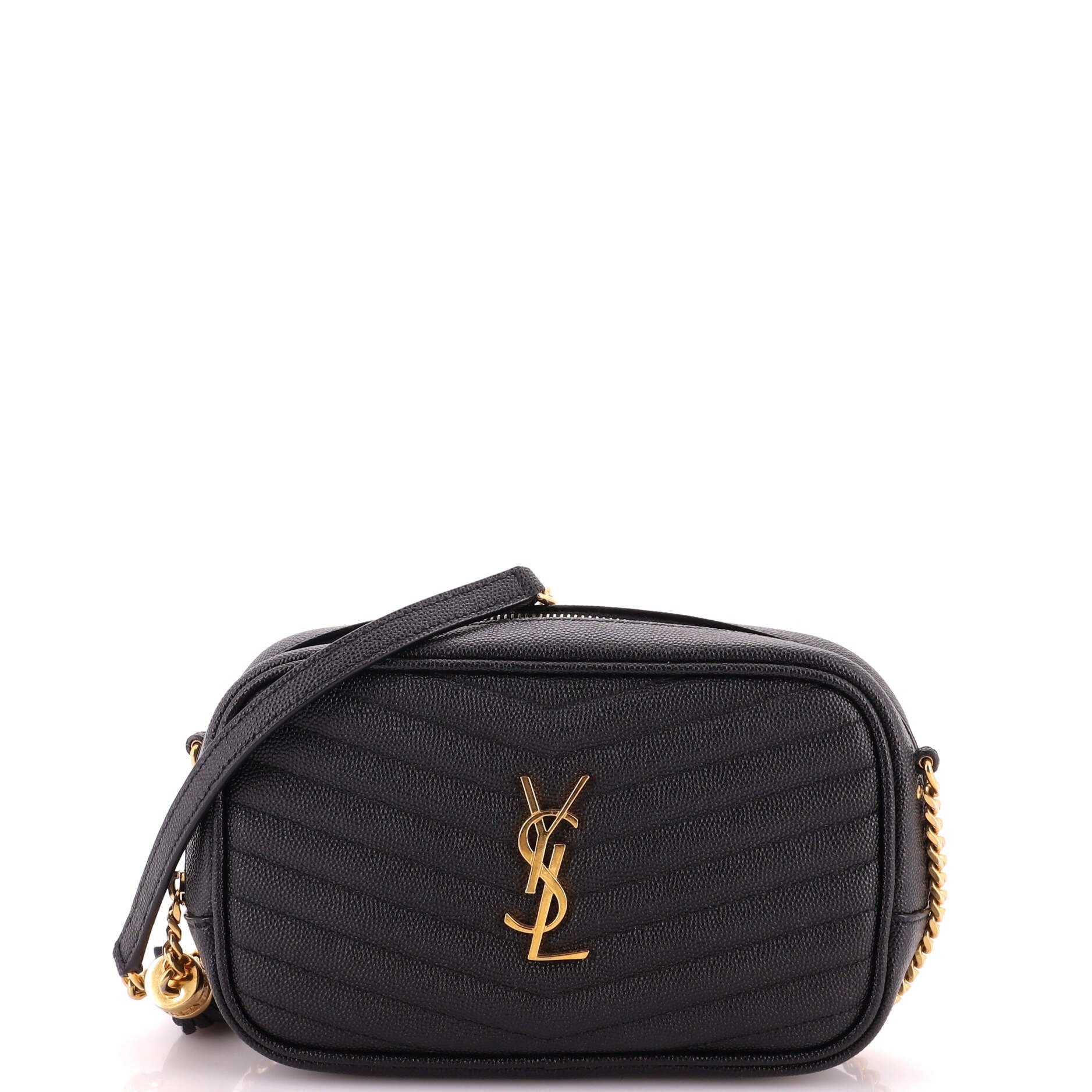 Lou Camera Bag Matelasse Chevron Leather Mini