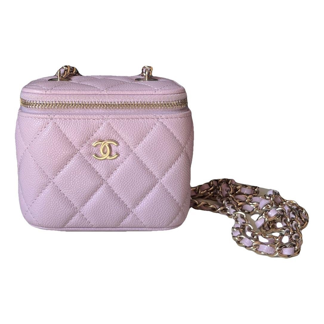 Trendy CC Vanity pony-style calfskin handbag